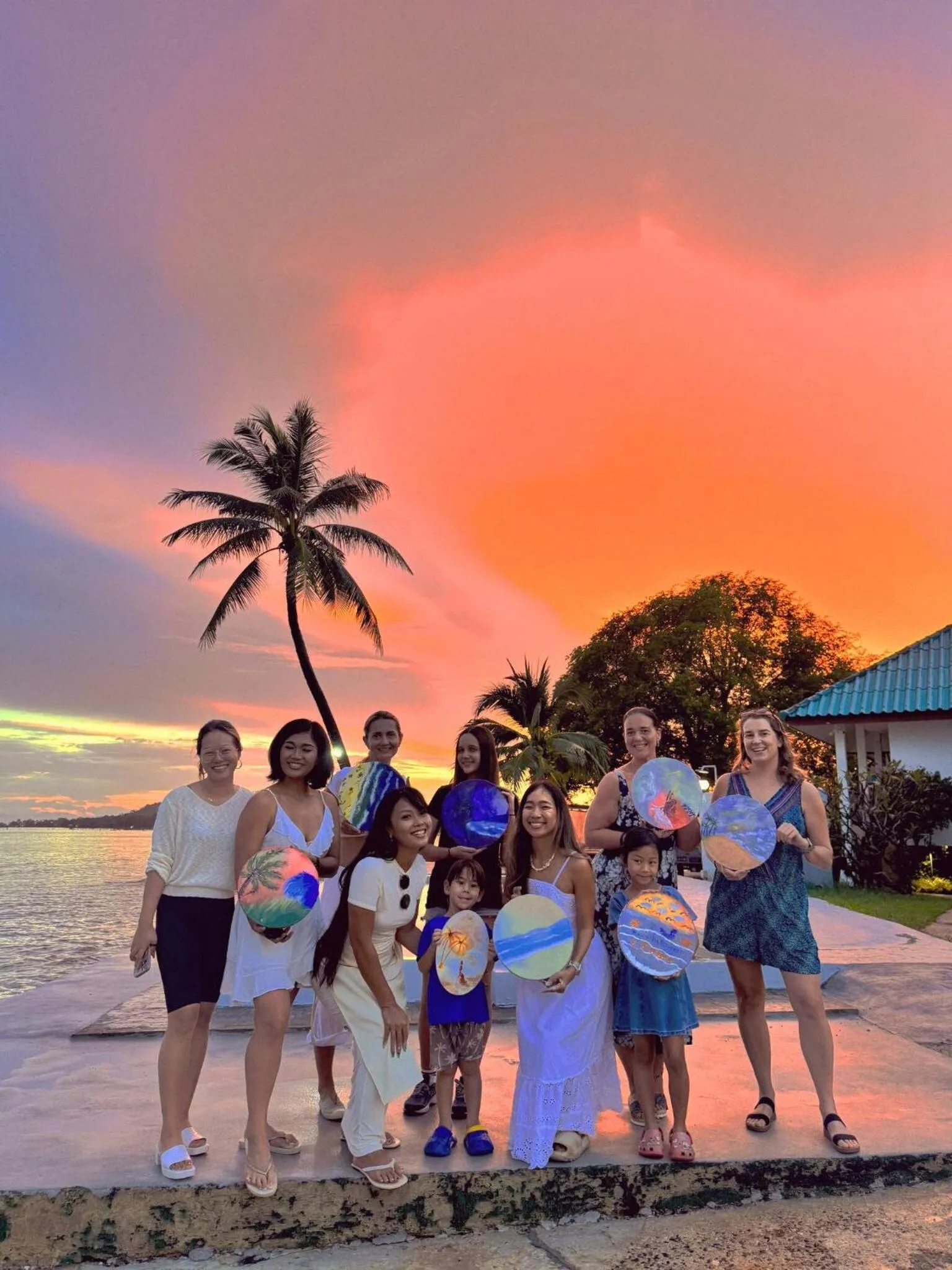 Sunset in Three Trees Samui Resort - Sarocha Villa