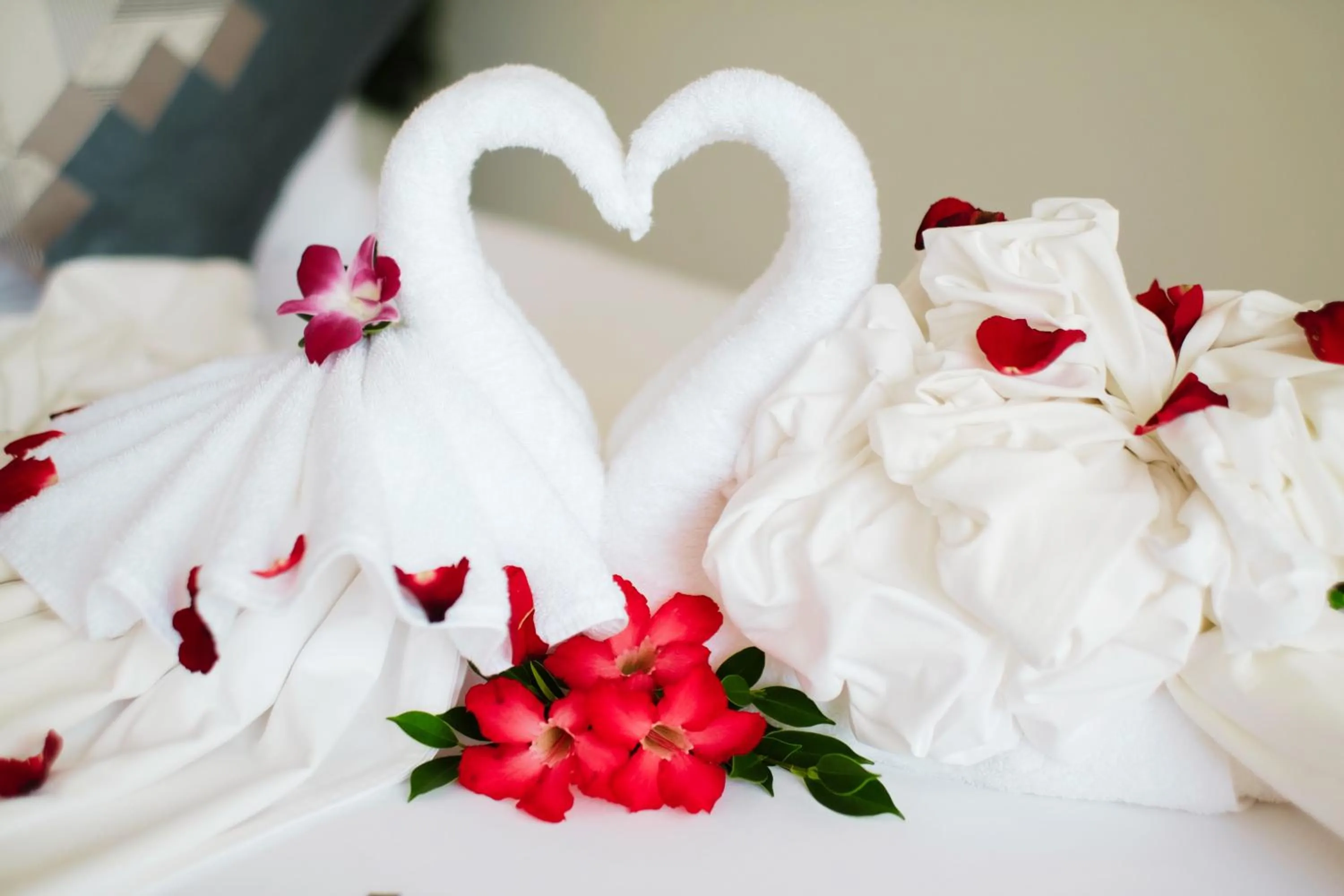 Bed in Three Trees Samui Resort - Sarocha Villa