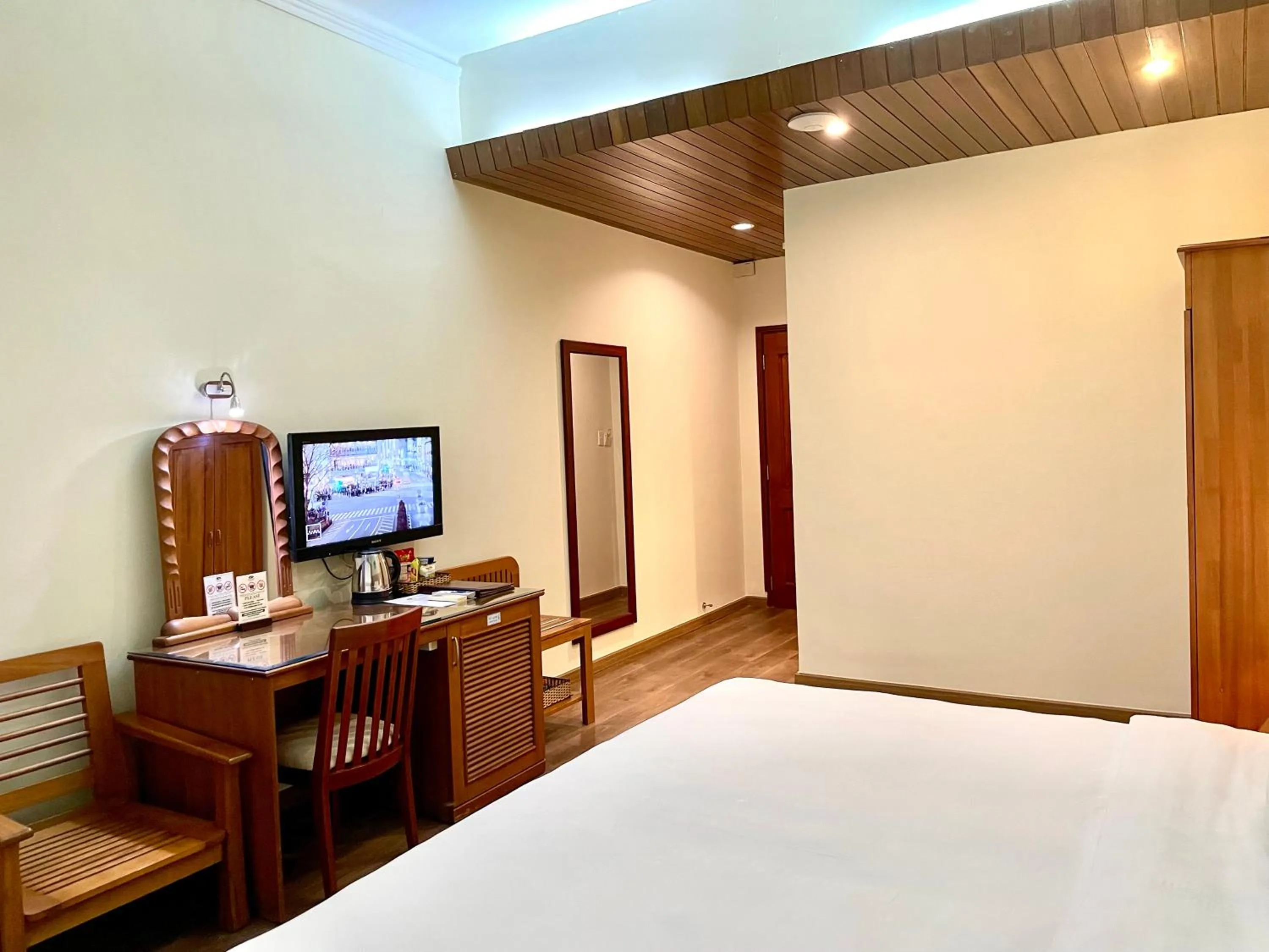 Bed in Victory Sai Gon Hotel