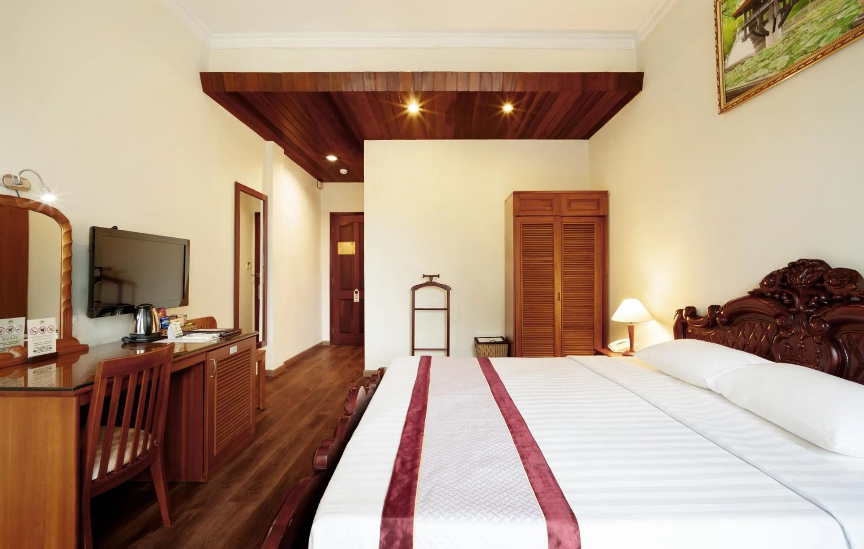 Bed in Victory Sai Gon Hotel