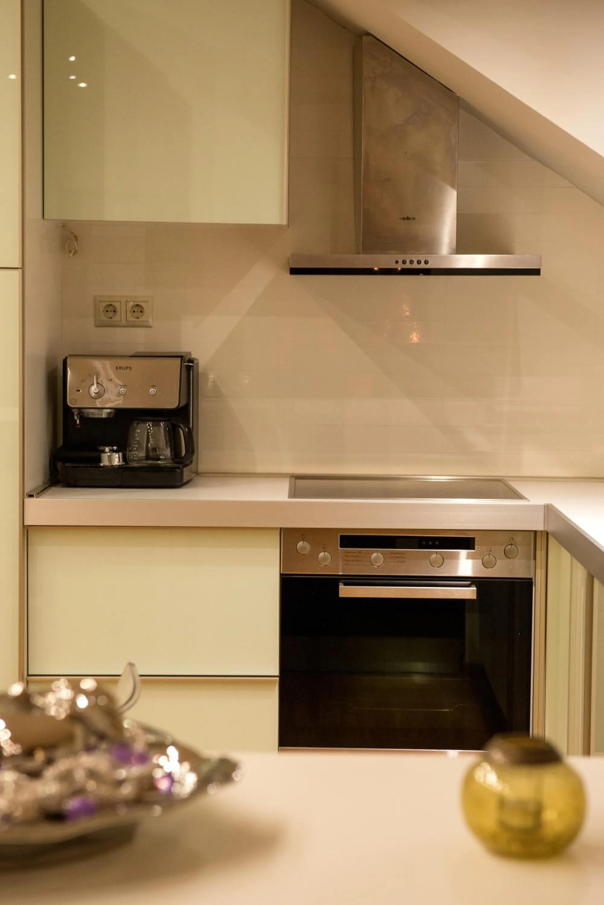 Kitchen or kitchenette in Louloudis Boutique Hotel