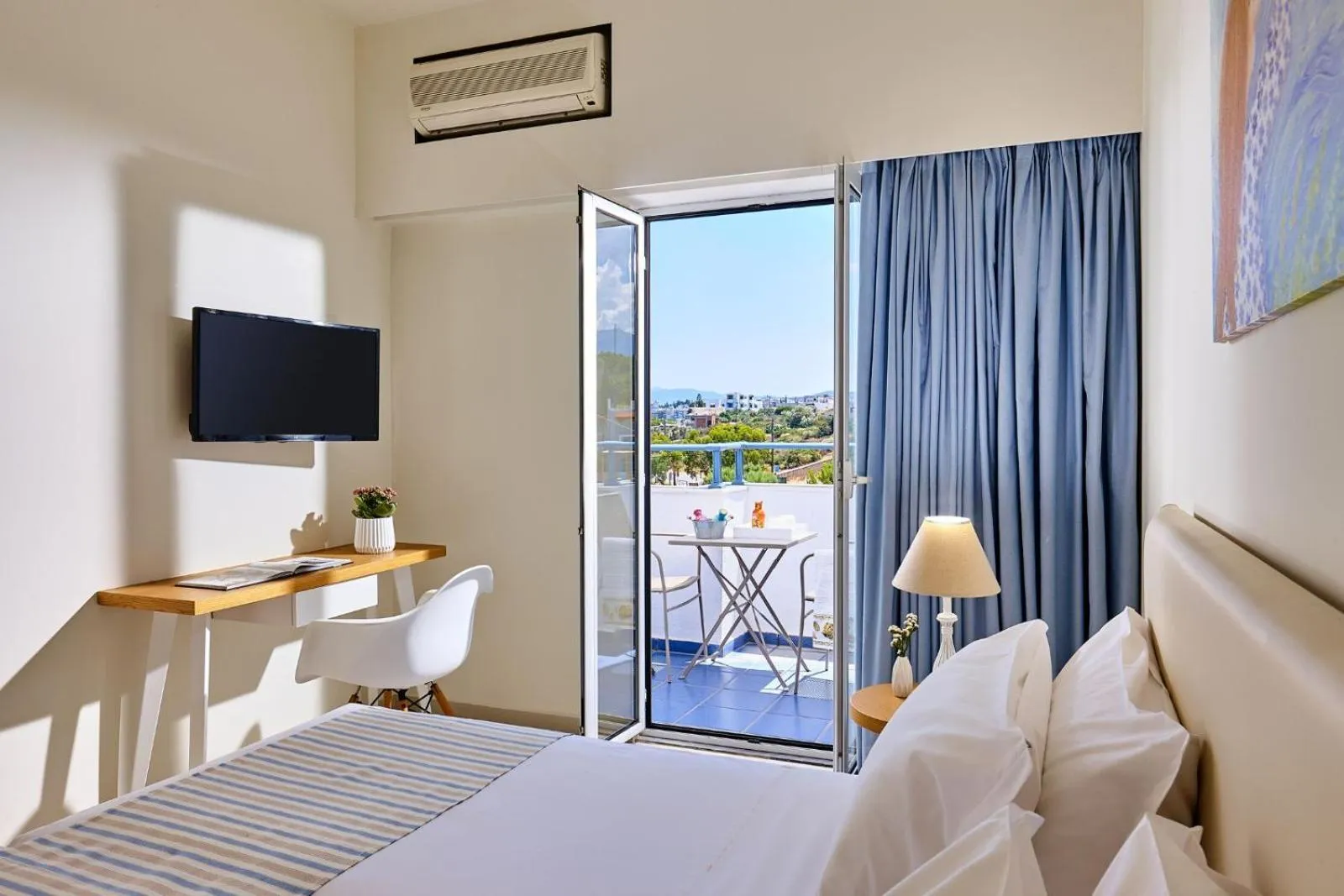 Photo of the whole room, Bed in Vasia Ormos Hotel (Adults Only)