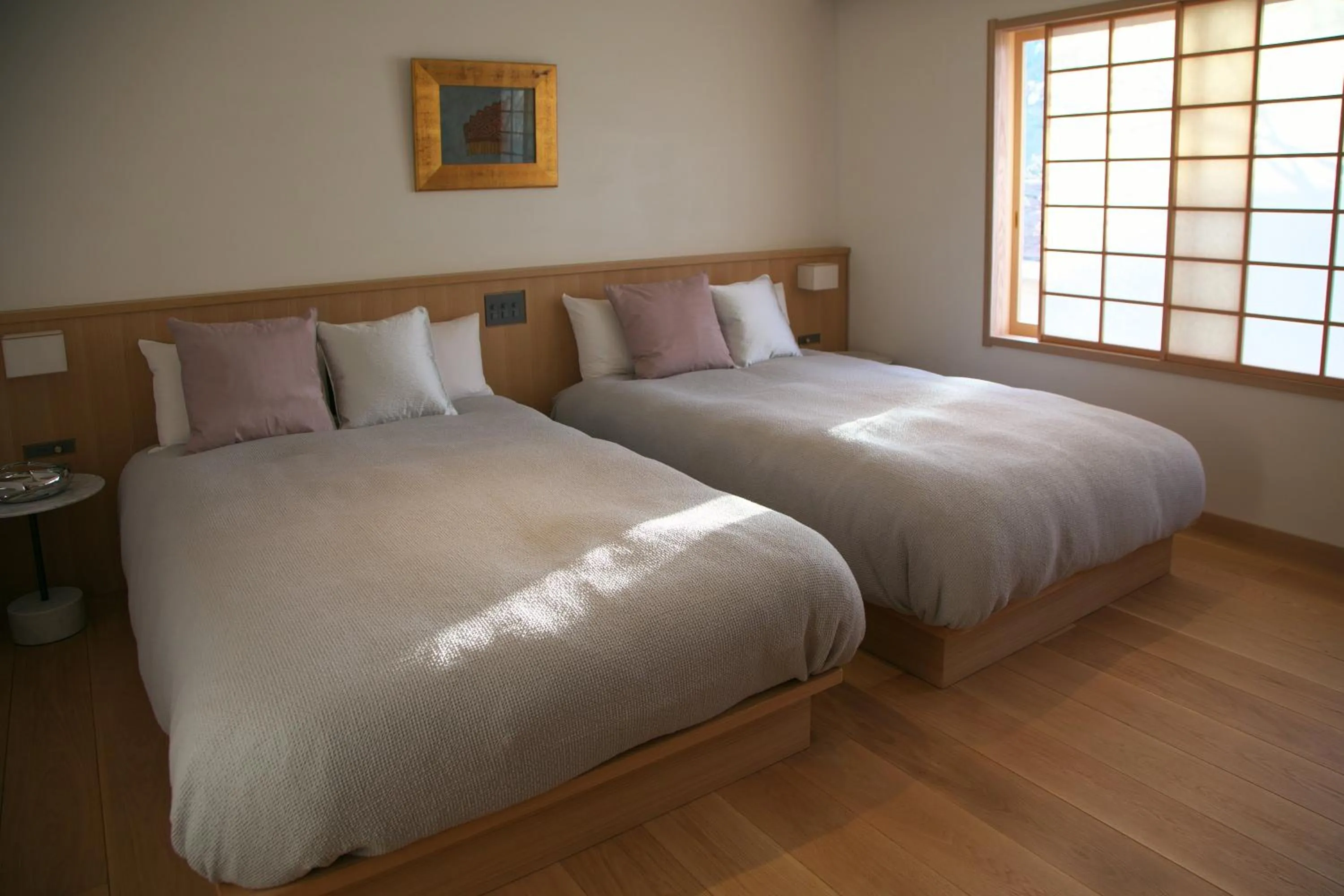 Bed in Arima Onsen Takayamaso Hanano