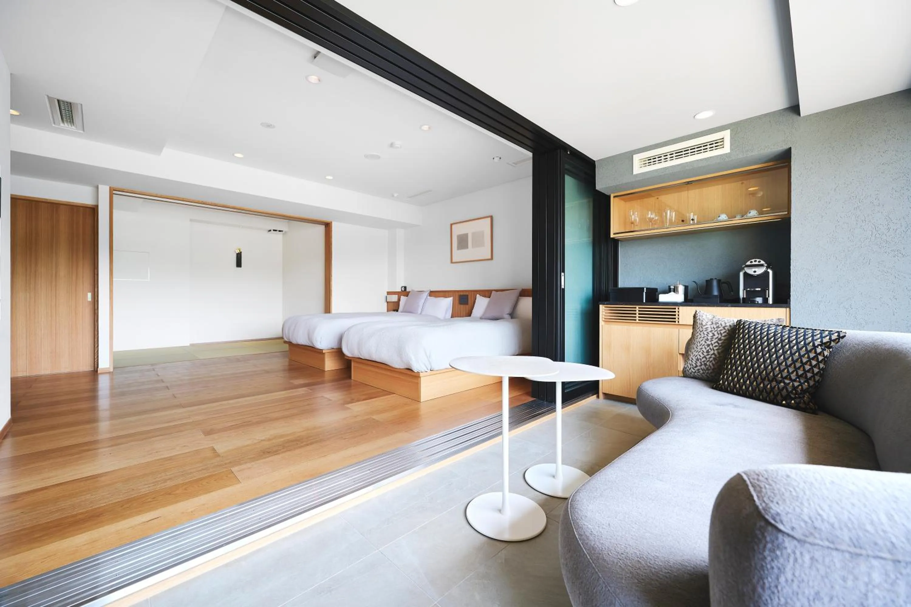 Bed in Arima Onsen Takayamaso Hanano