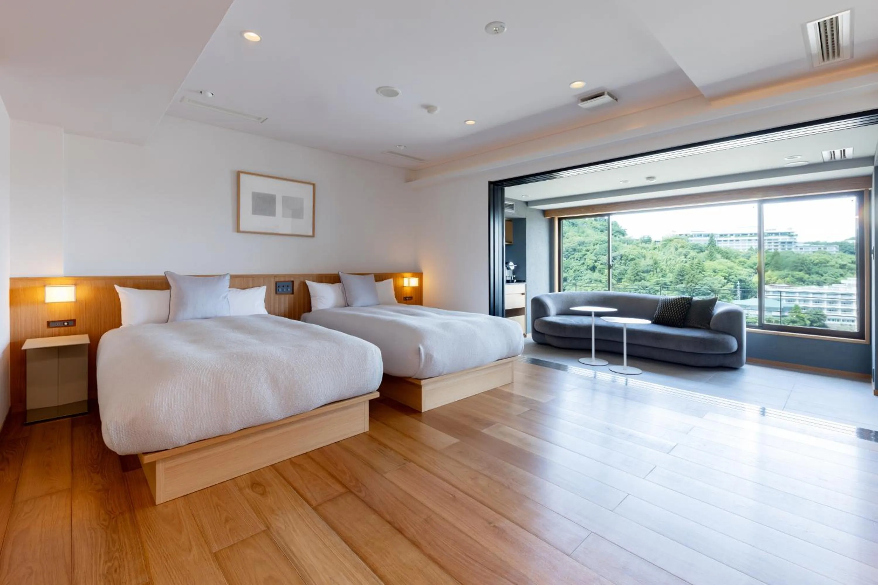 Bed in Arima Onsen Takayamaso Hanano