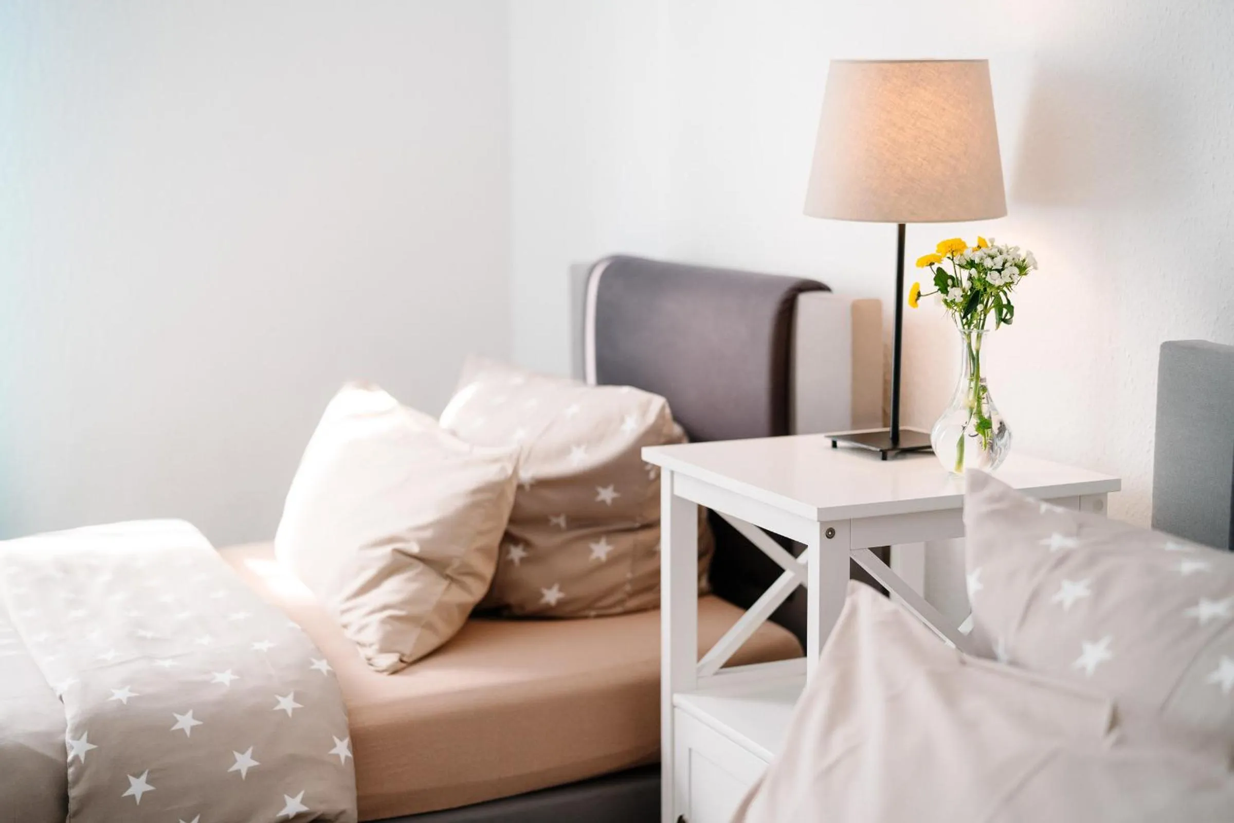 Bed in GästeHaus am Flughafen Düsseldorf