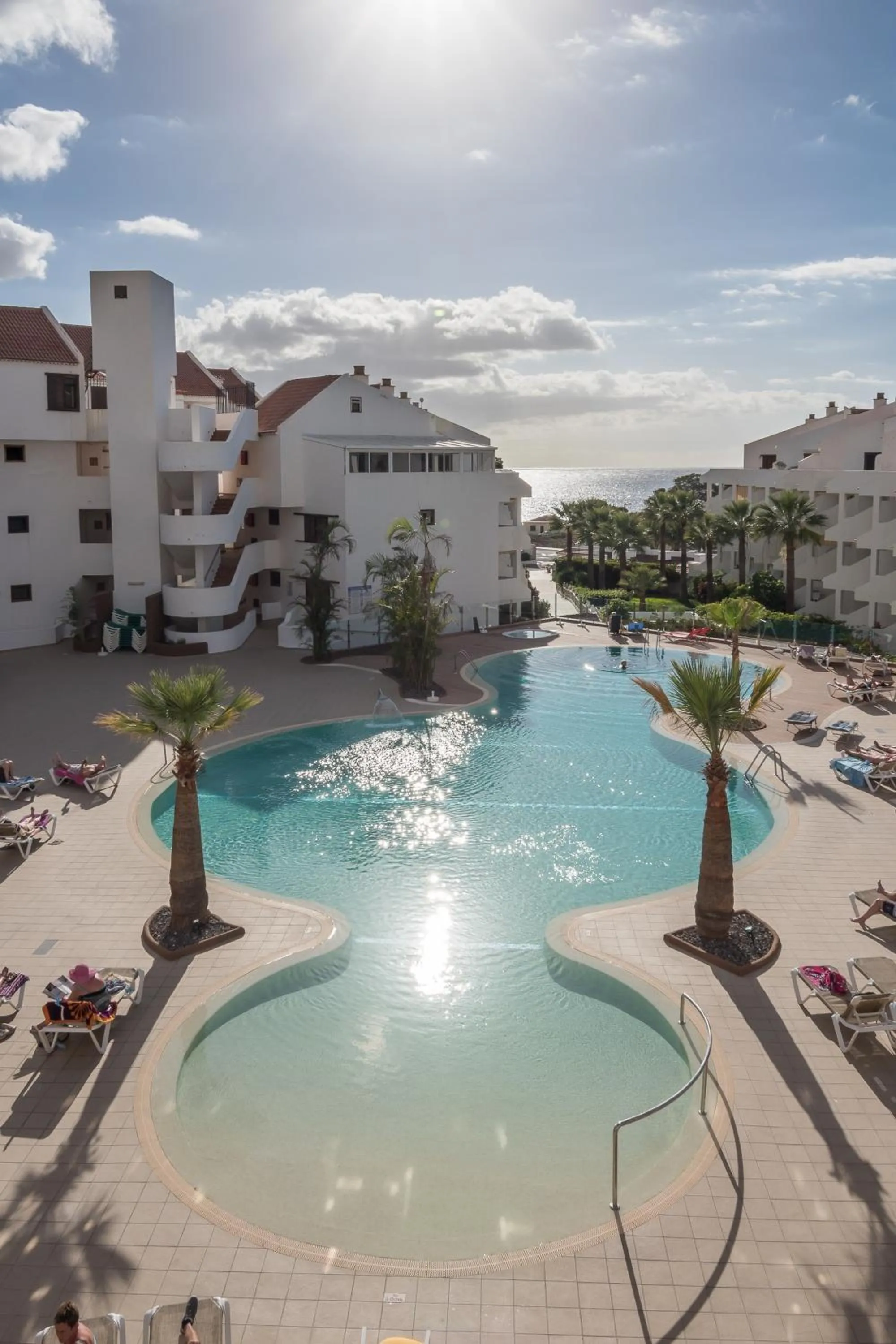 Pool view in Paloma Beach Apartments