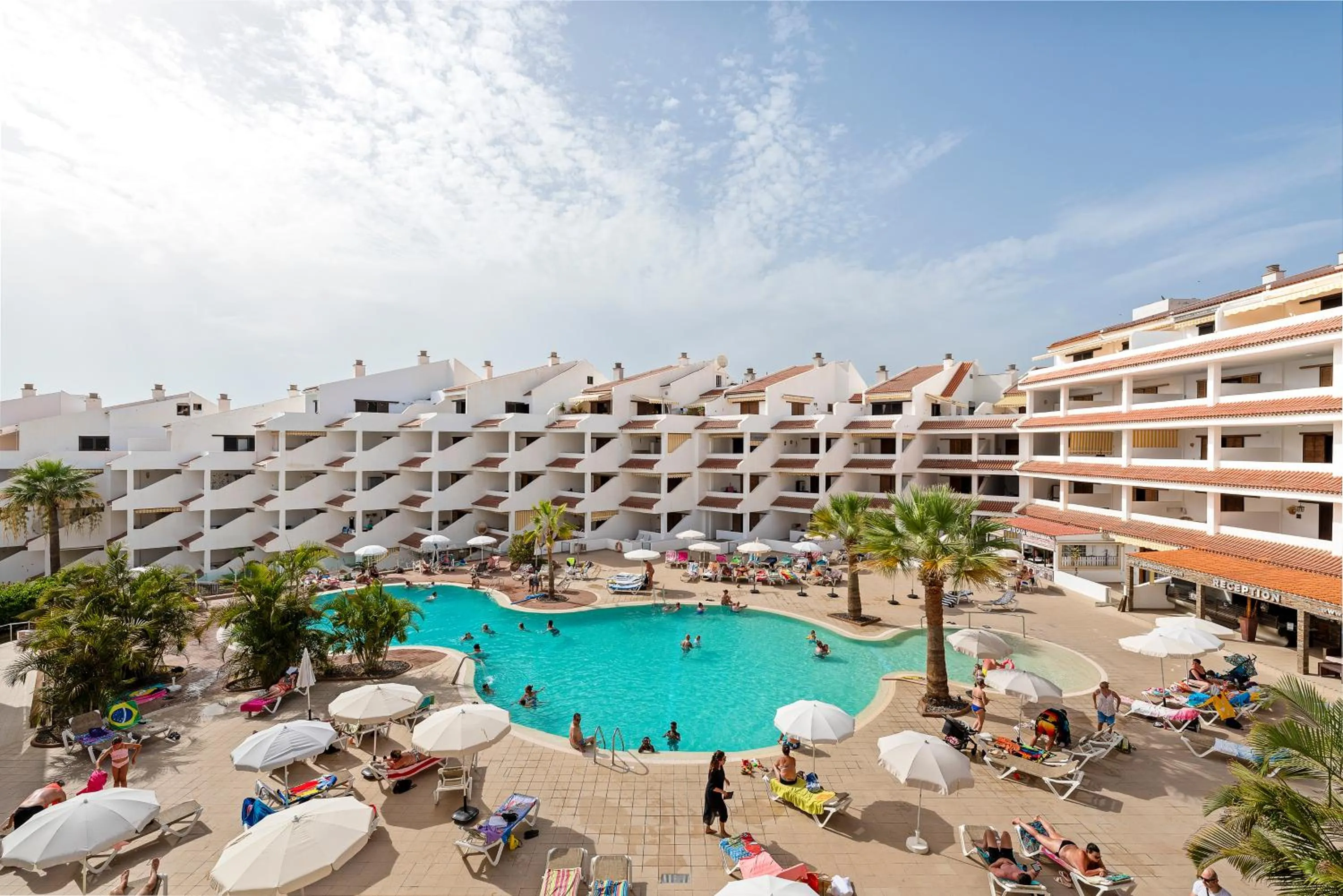Pool view in Paloma Beach Apartments