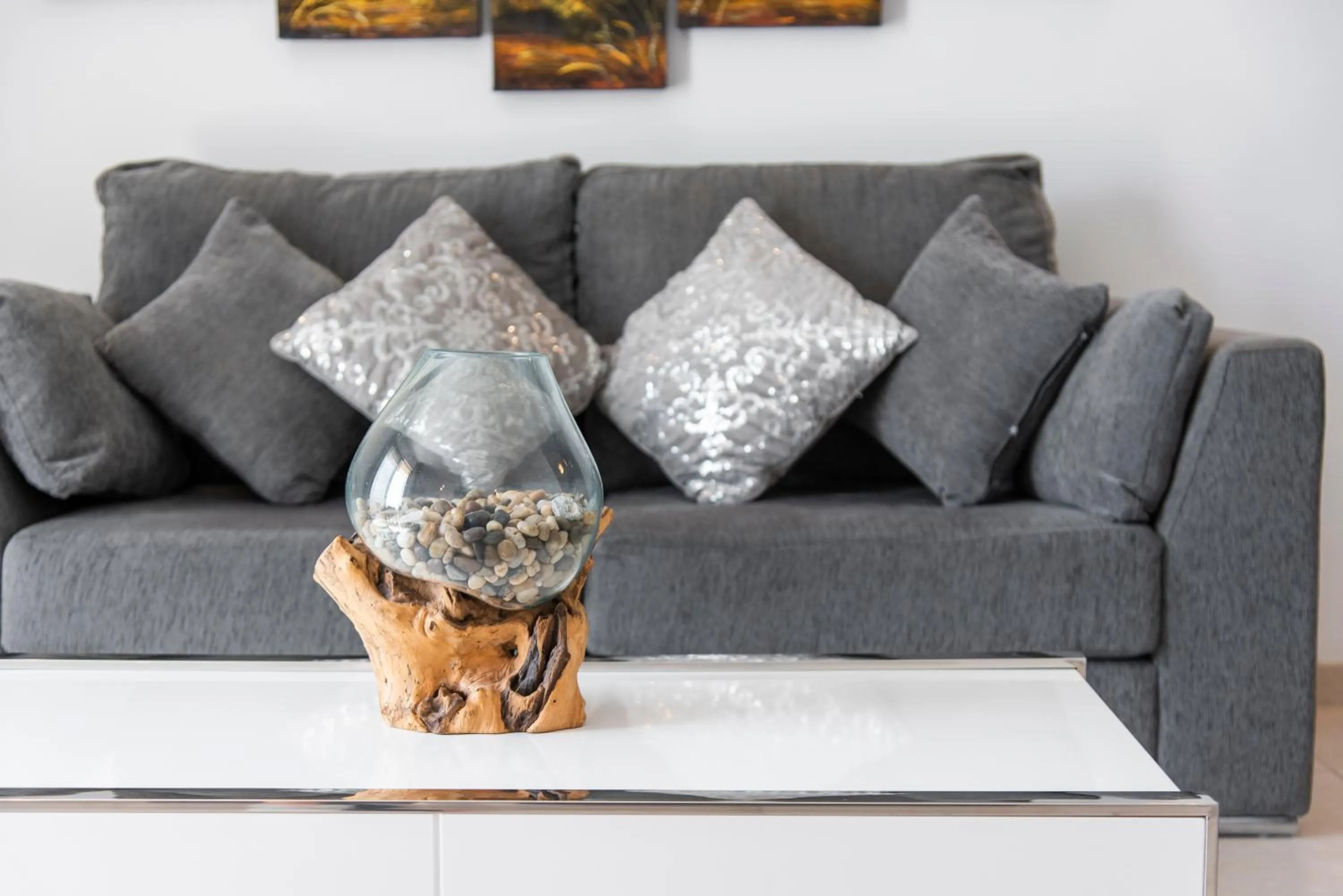 Living room in Paloma Beach Apartments