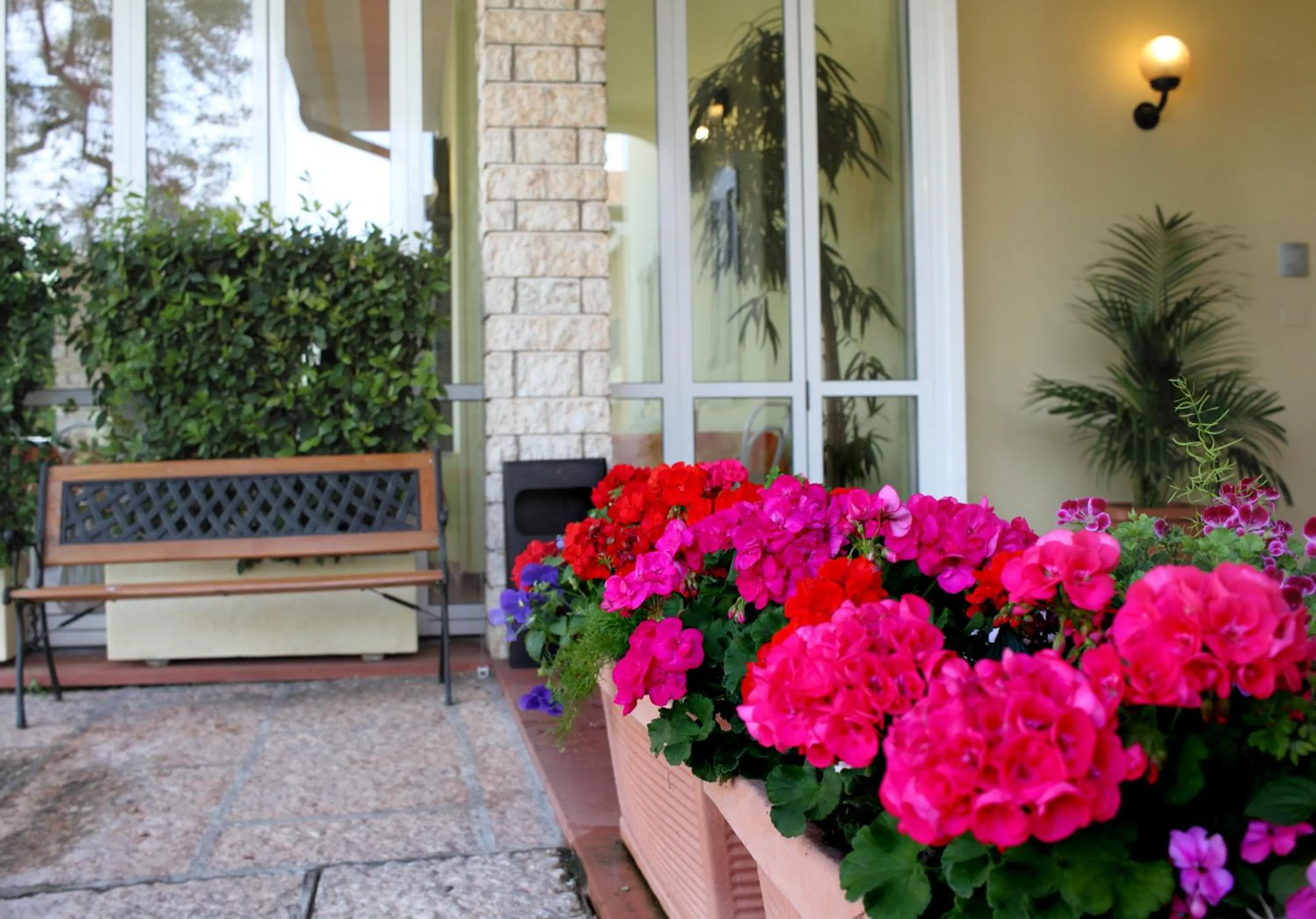 Facade/entrance in Albergo La Quiete