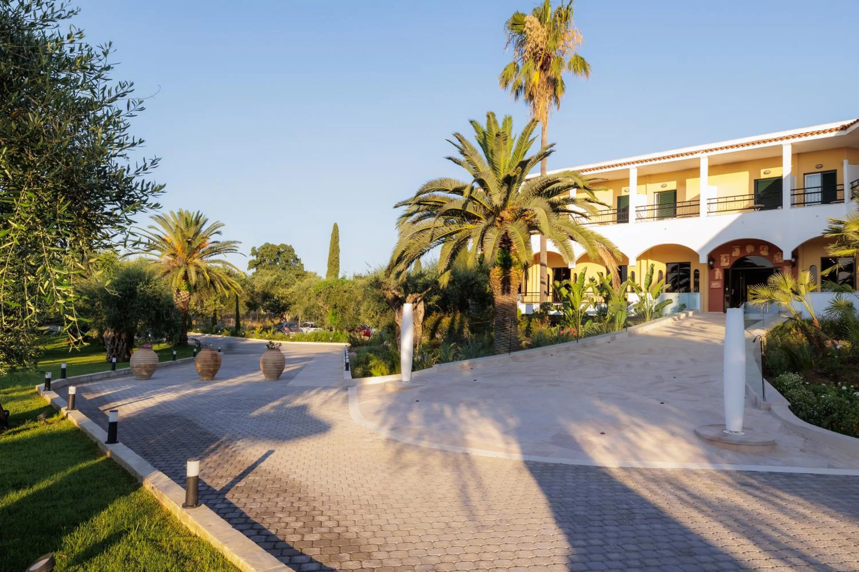 Facade/entrance in Paradise Hotel Corfu