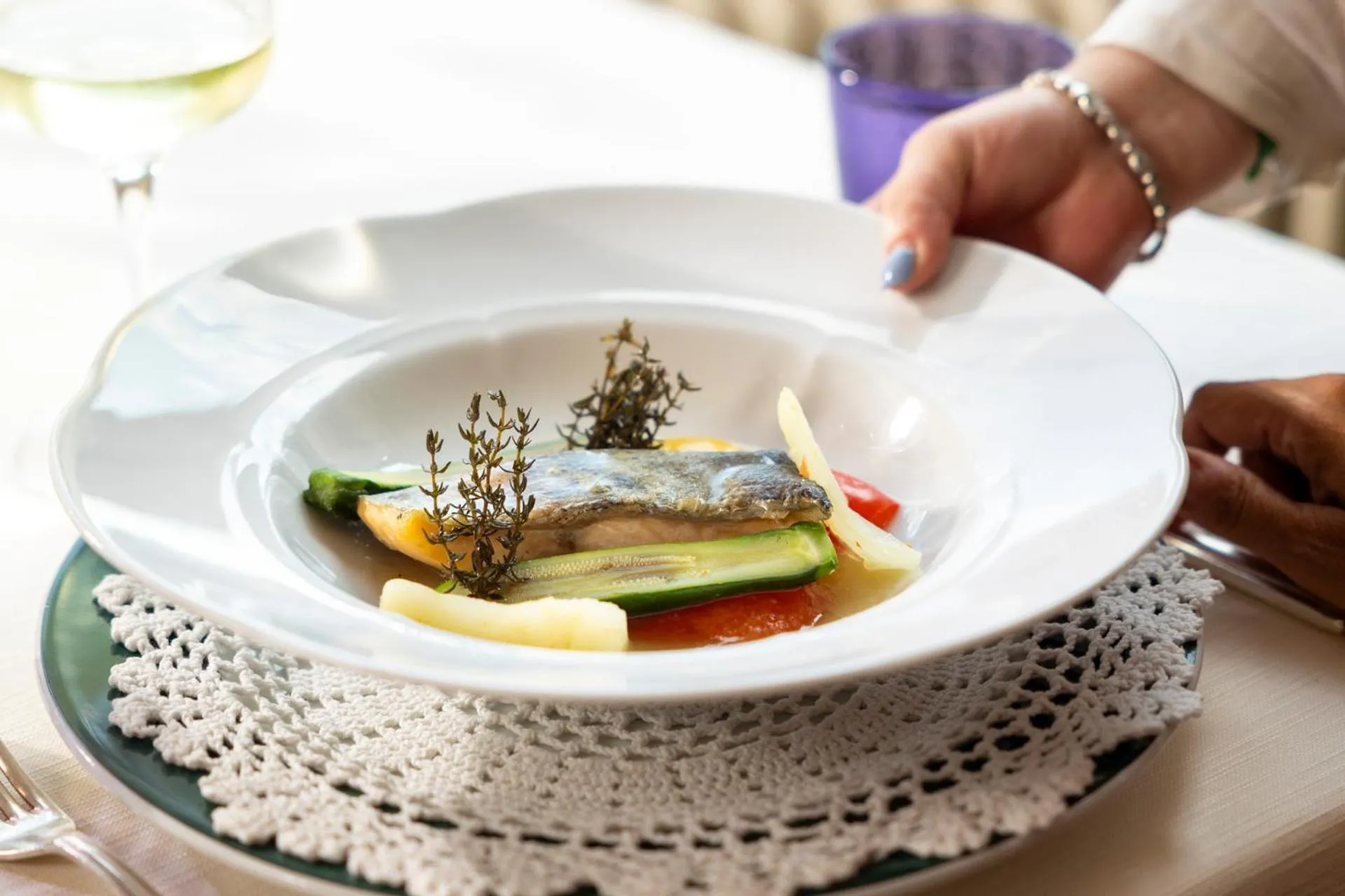 Dinner in Hotel Londra Slow Living Molveno