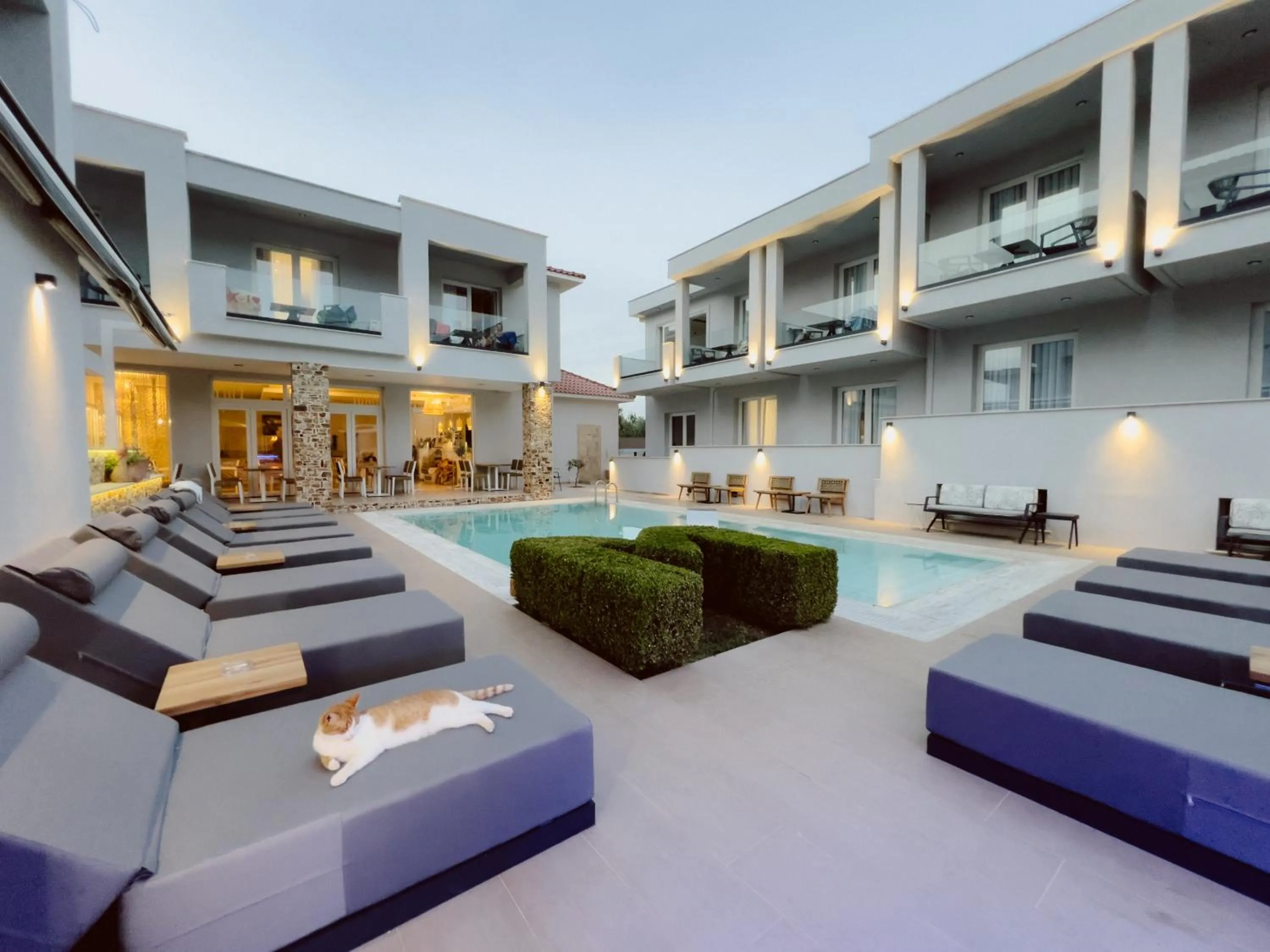 Seating area in Metsikas Residence