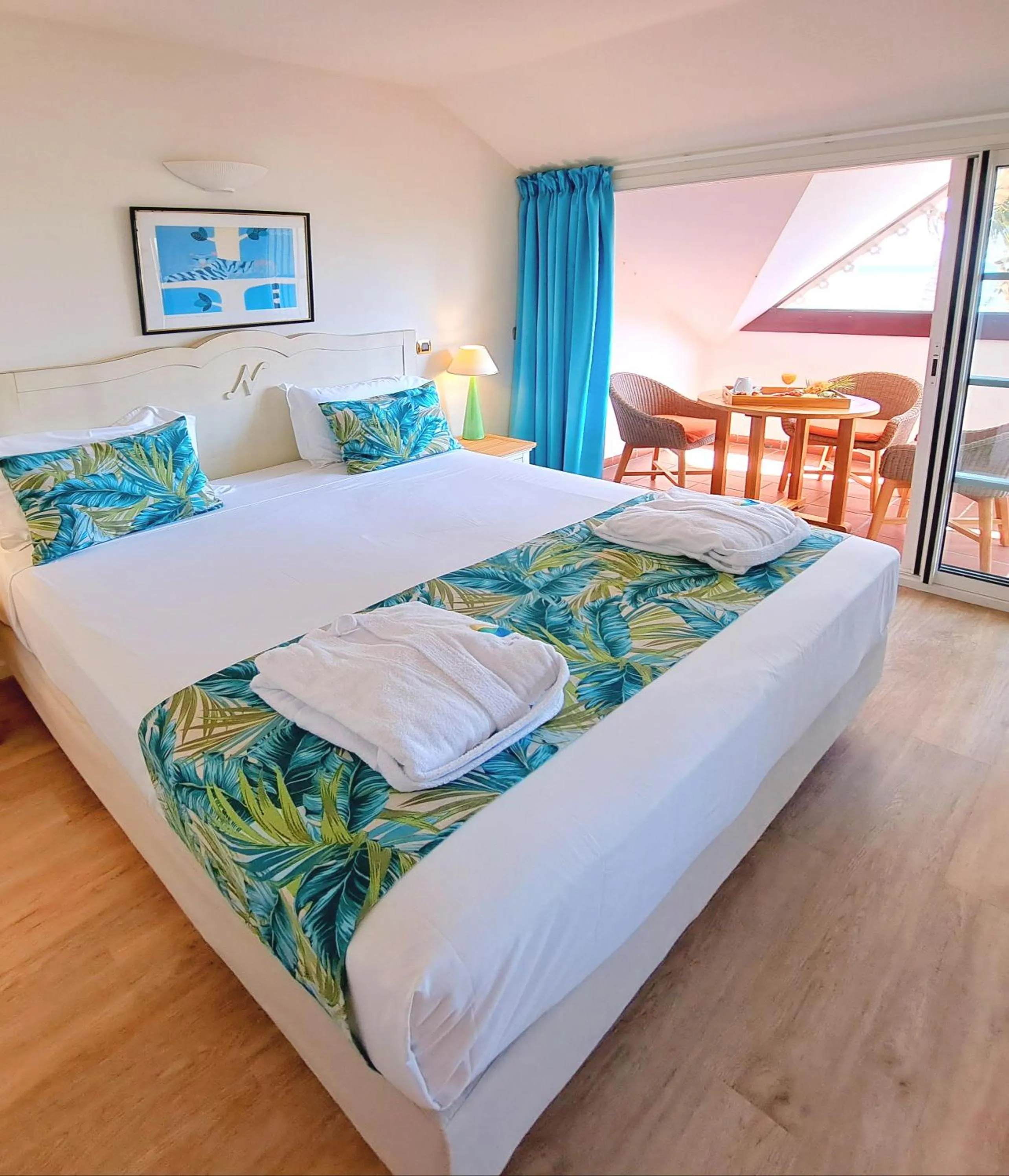 Bed in Le Nautile Beachfront