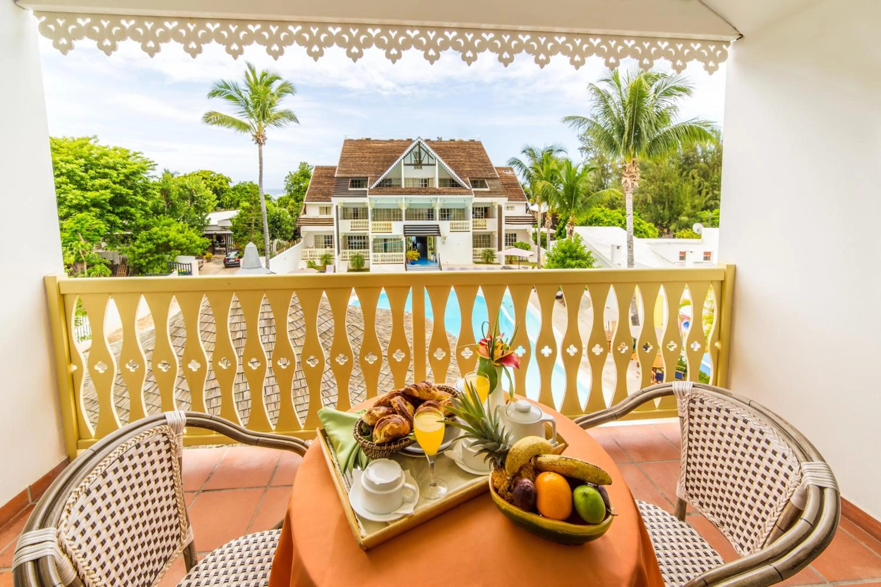 Balcony/Terrace in Le Nautile Beachfront