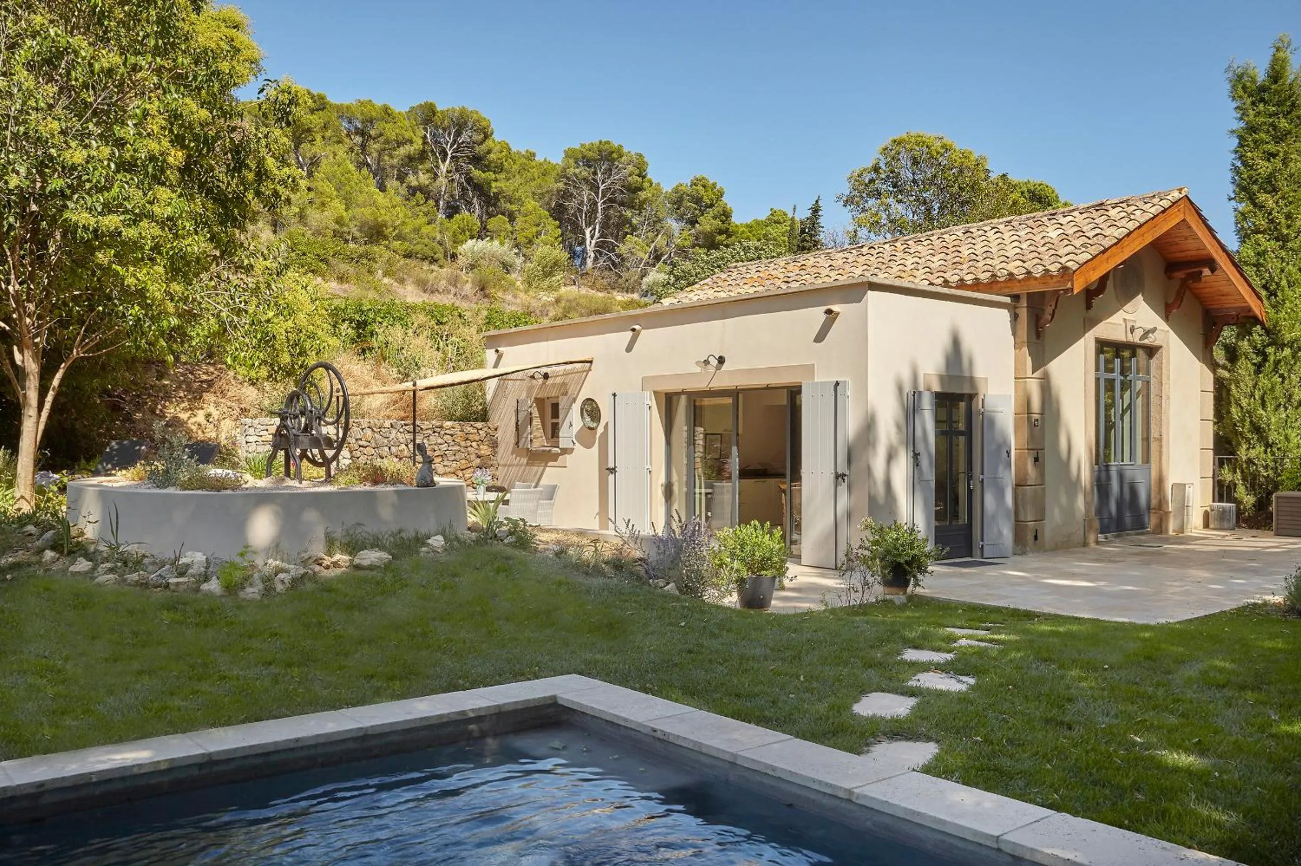 Garden in Château Les Carrasses