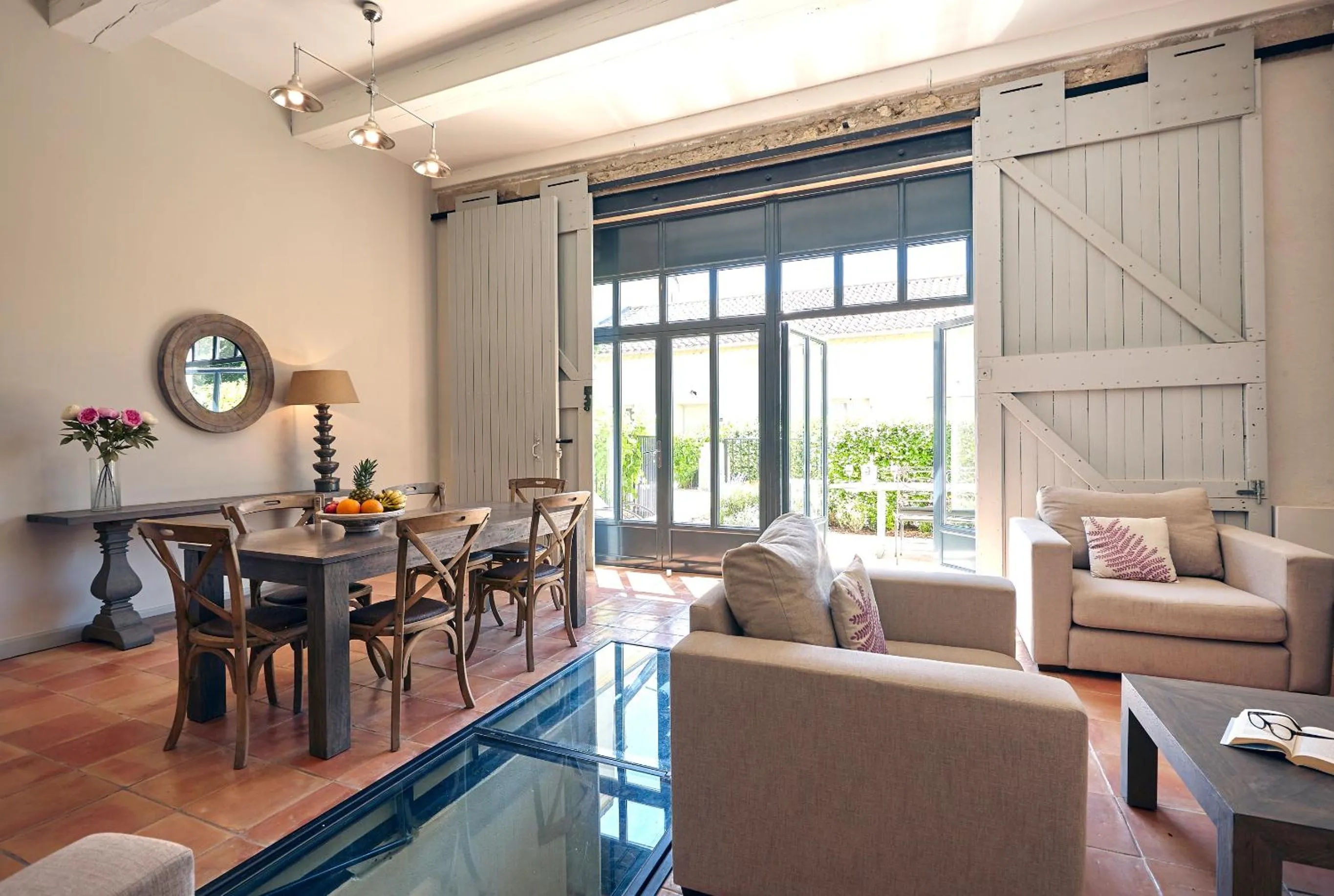 Living room in Château Les Carrasses
