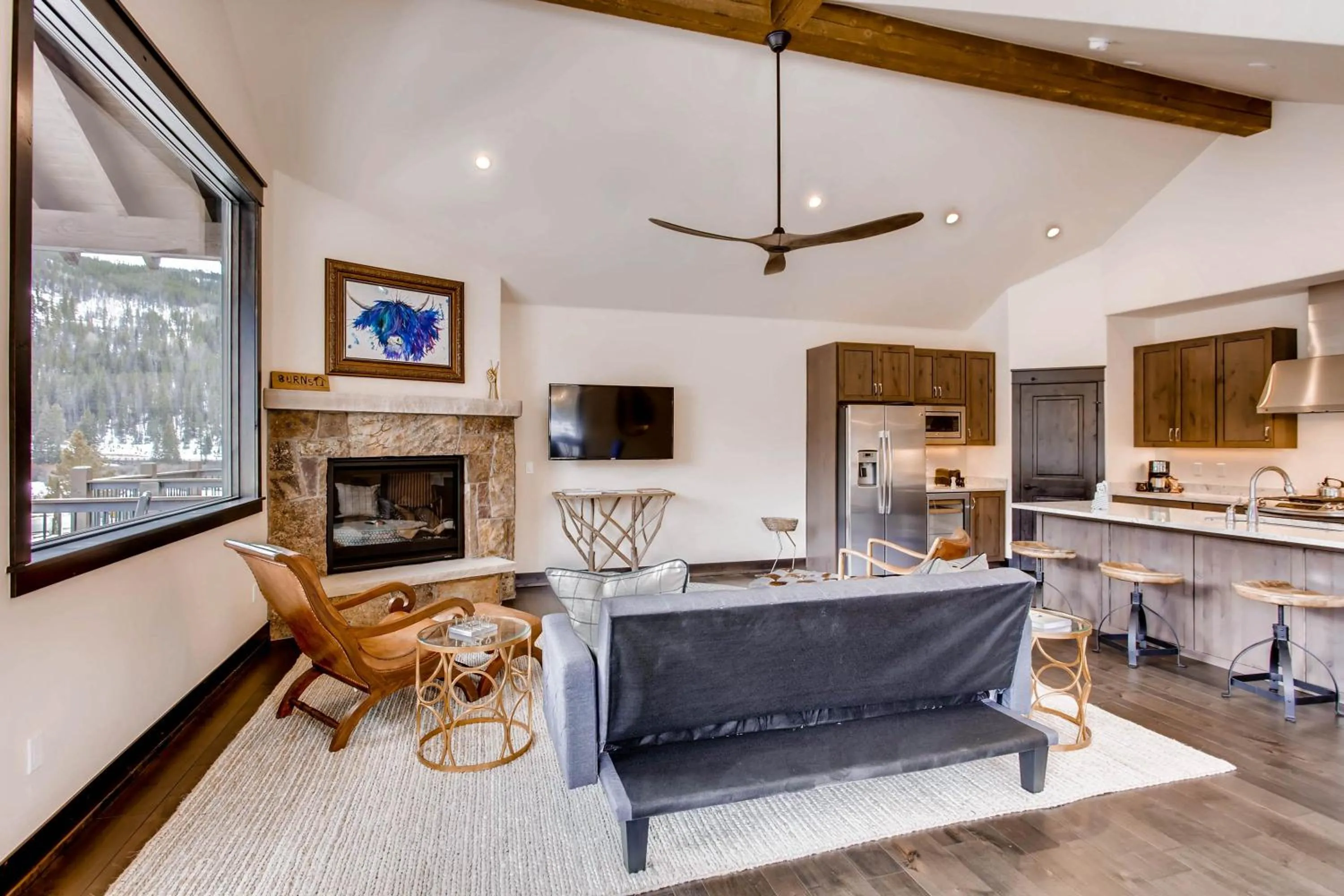 Living room in River Run Townhomes by Vail Resorts