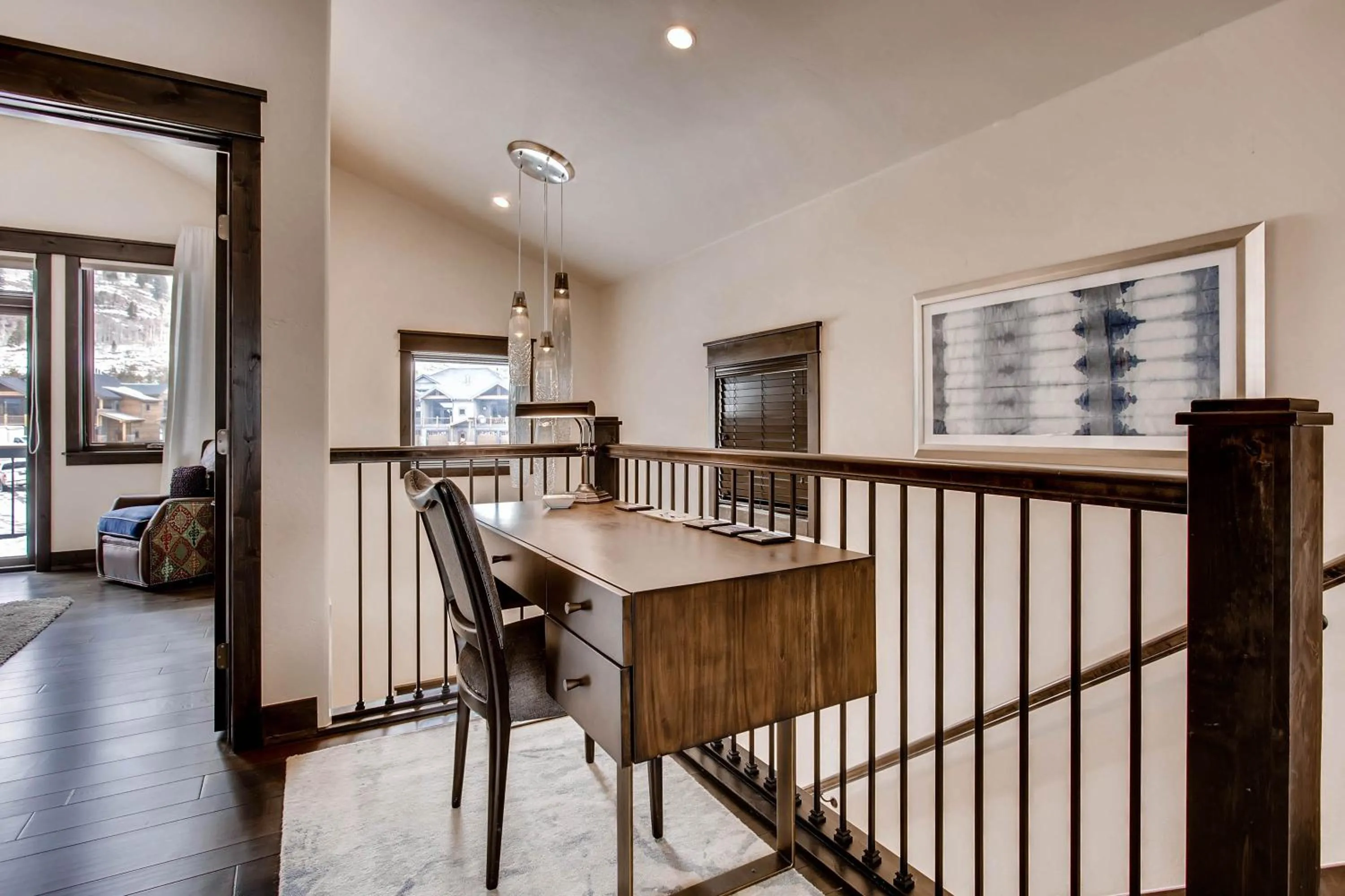 Seating area in River Run Townhomes by Vail Resorts