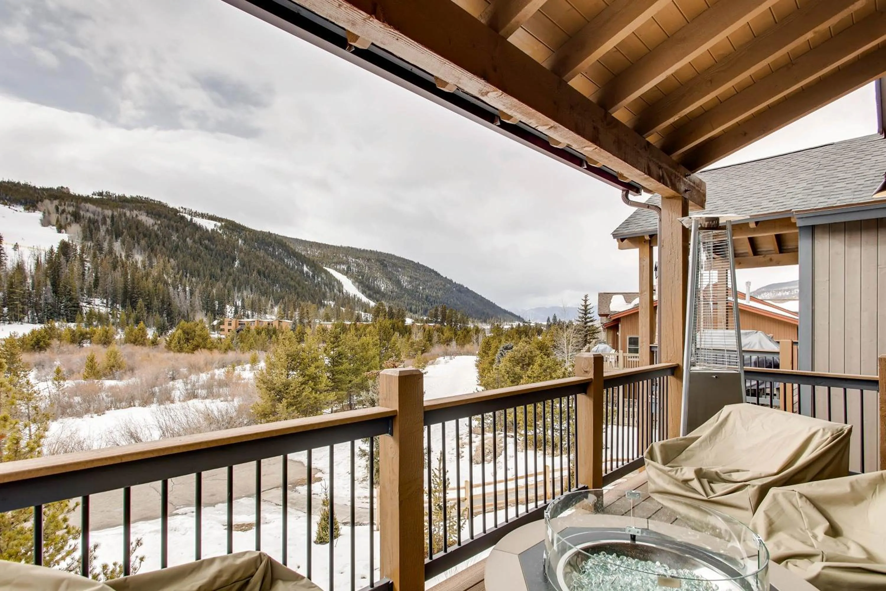 Mountain view in River Run Townhomes by Vail Resorts