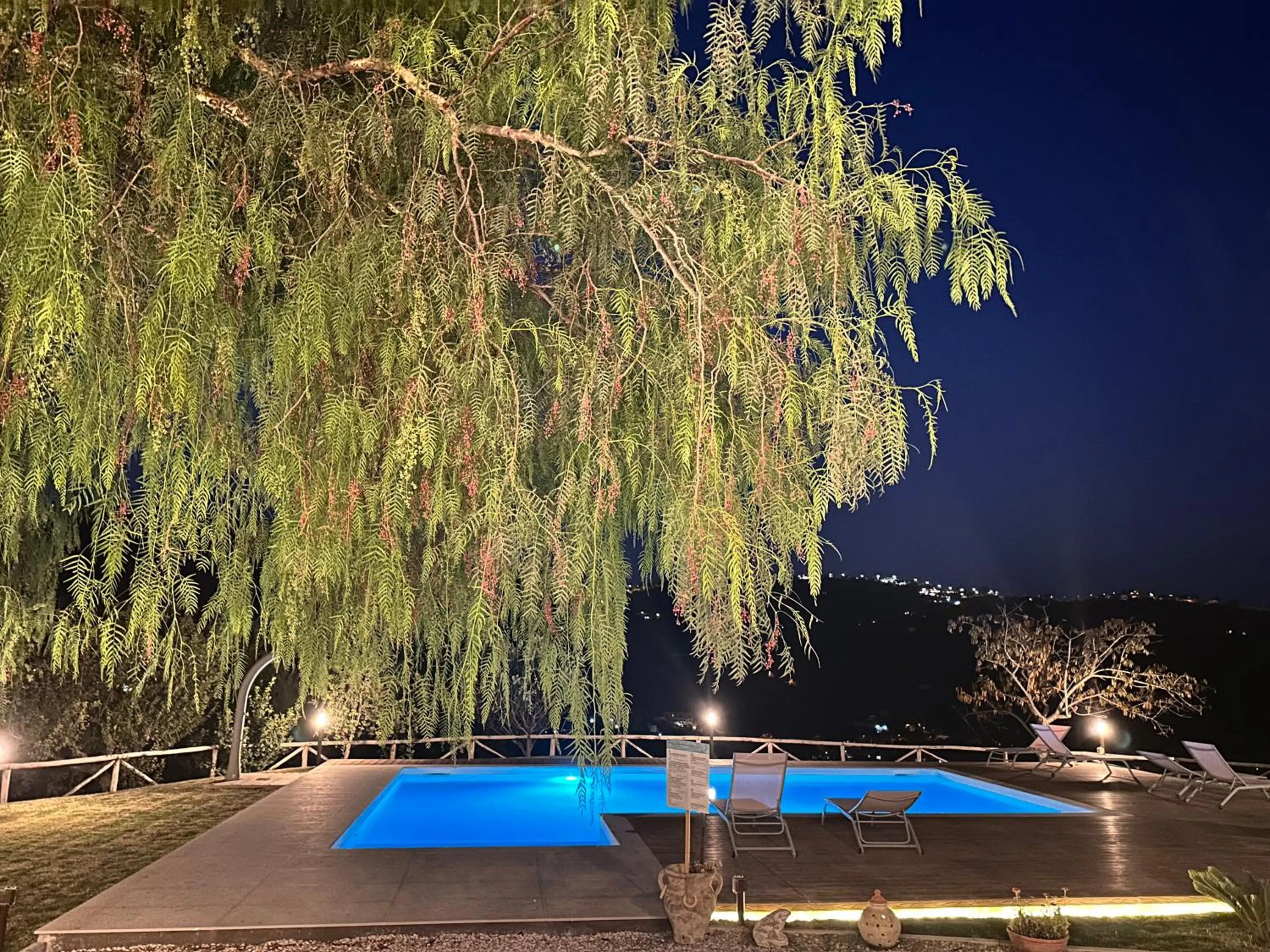 Swimming pool in Villa Le Torrette