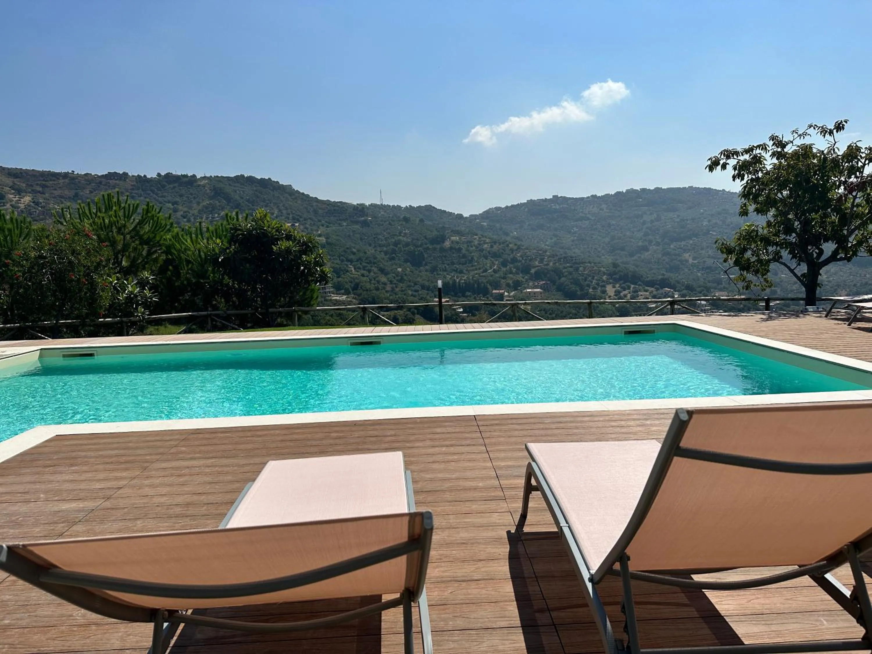 Swimming pool in Villa Le Torrette