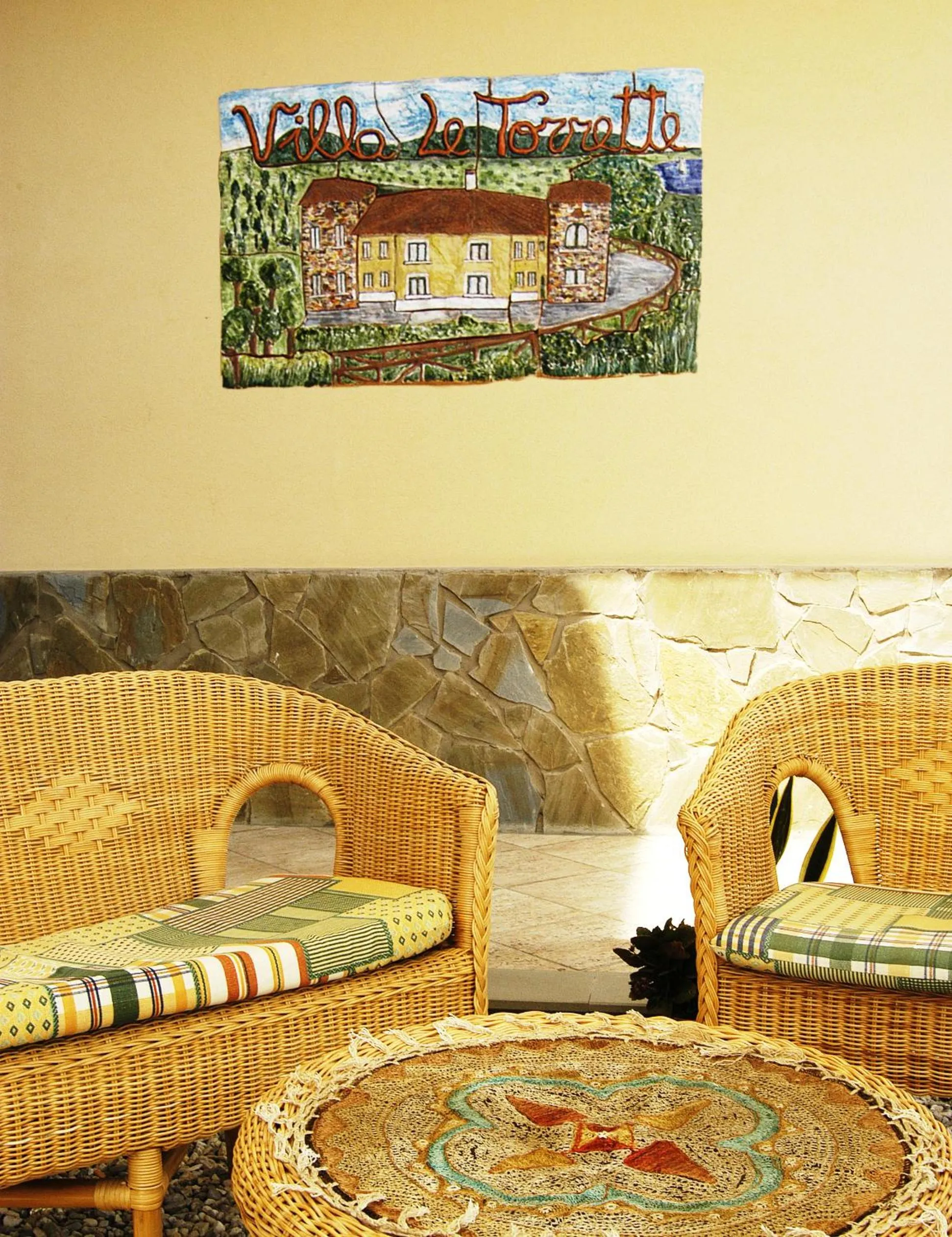 Decorative detail in Villa Le Torrette