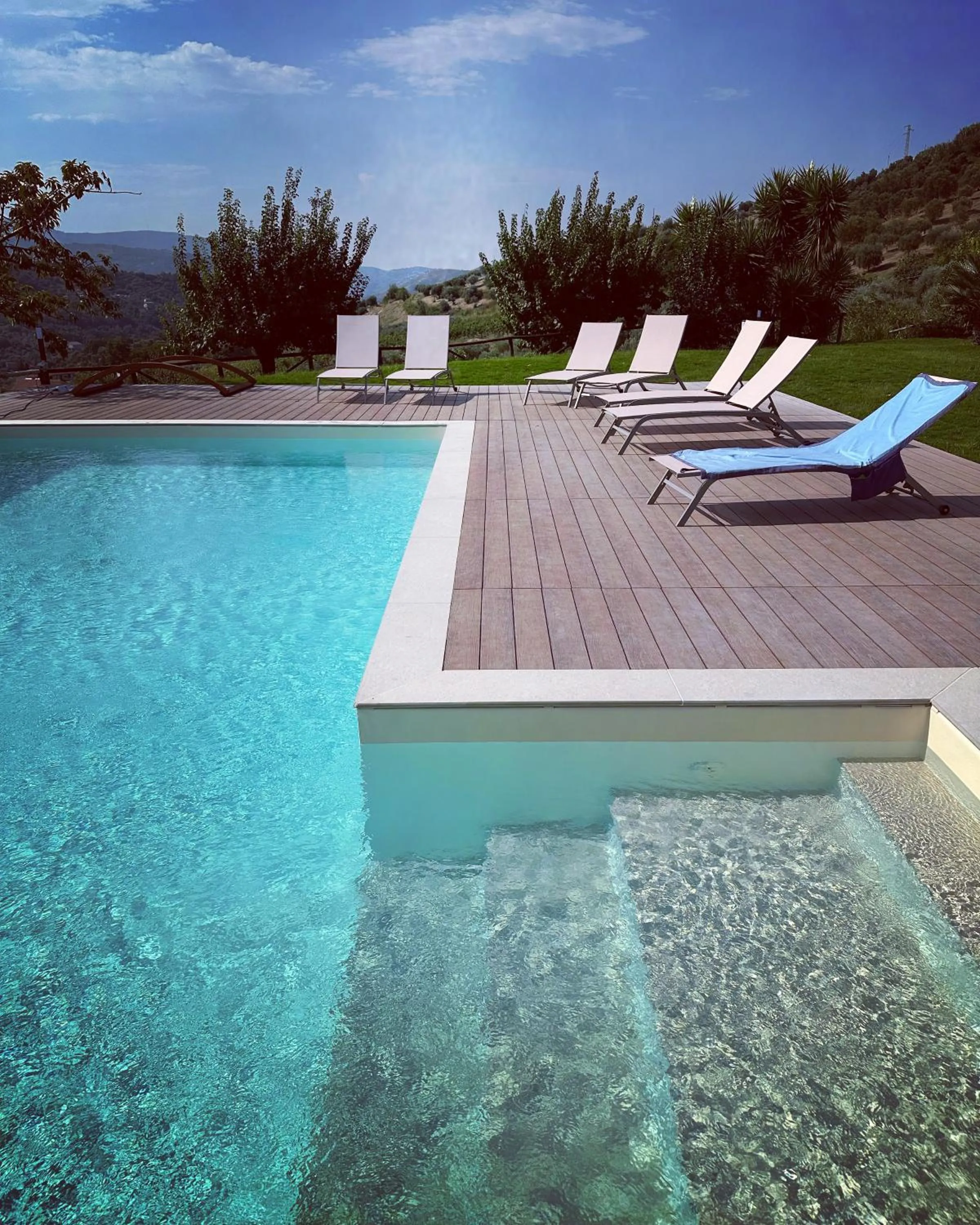 Swimming pool in Villa Le Torrette