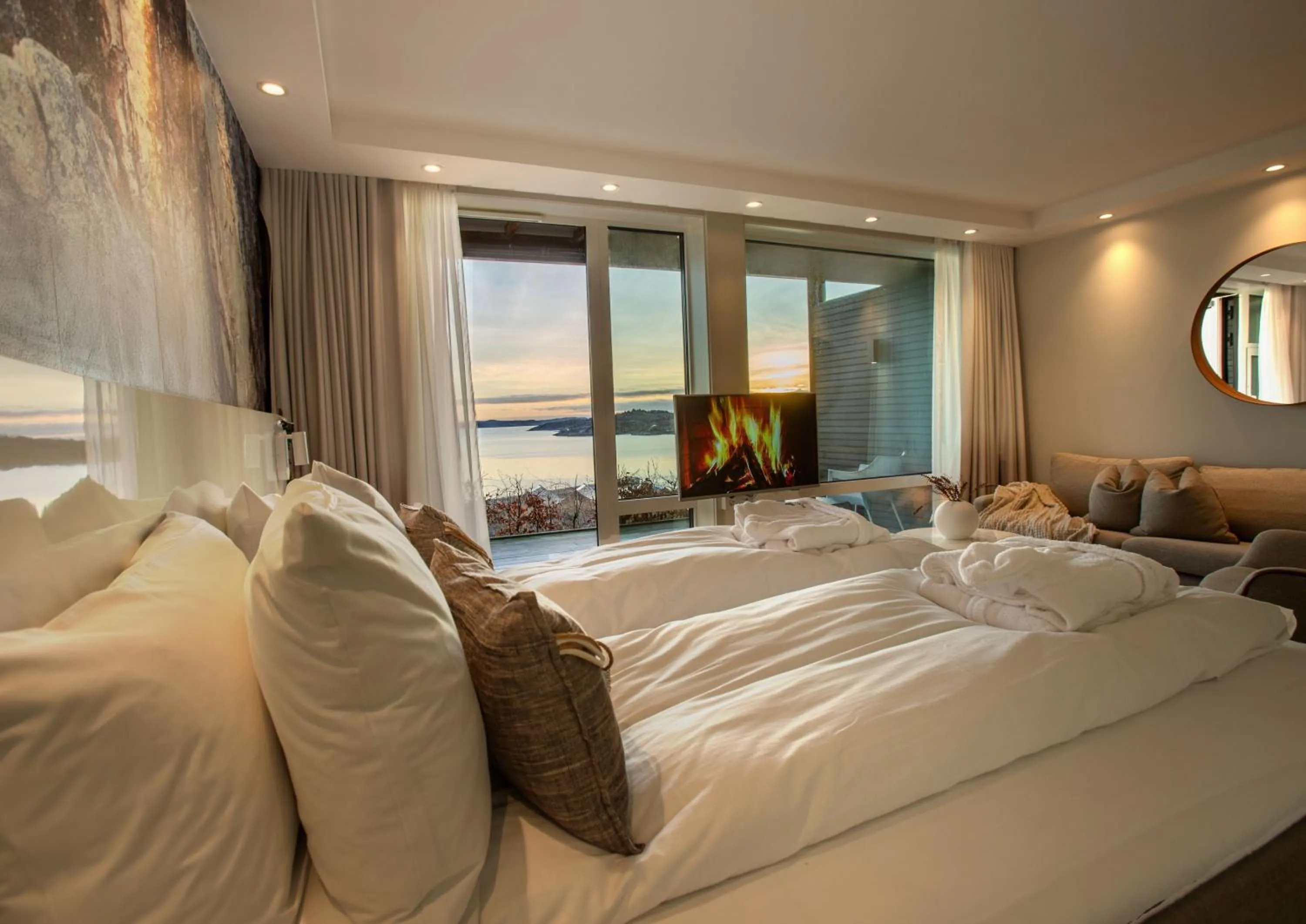 View (from property/room), Bed in Panorama Hotell & Resort