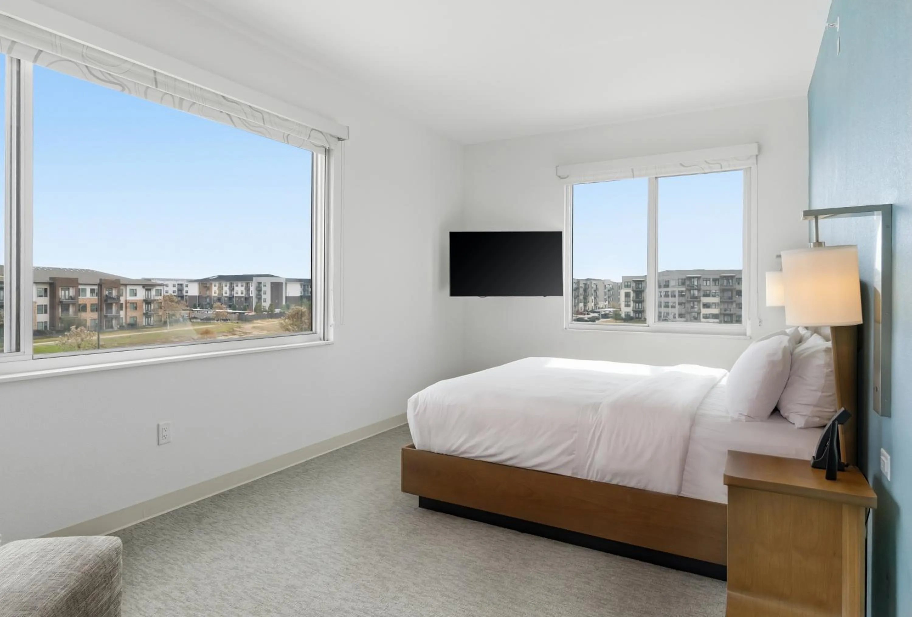 Bedroom, Bed in Element Houston Katy