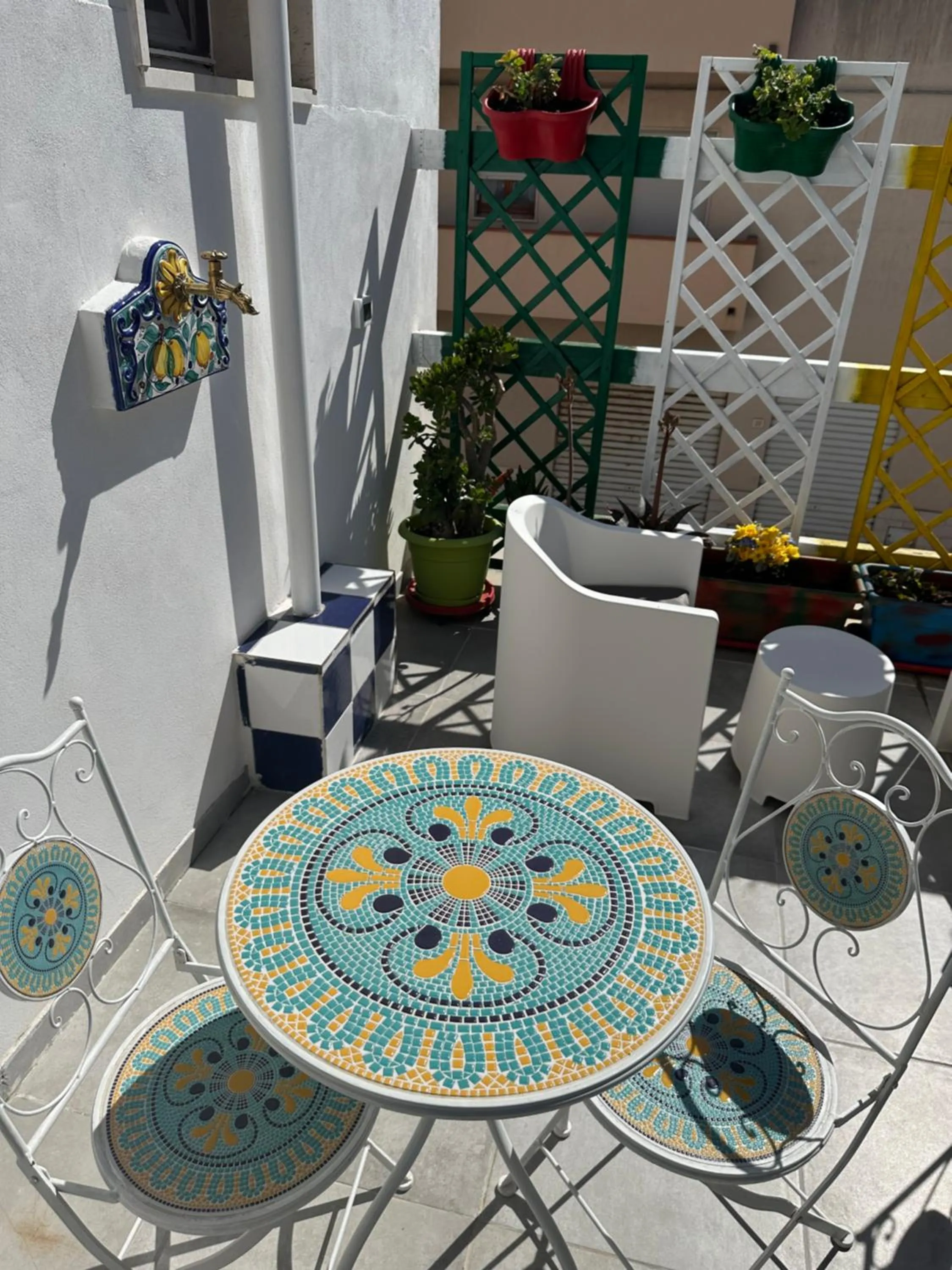 Balcony/Terrace in Bed & Breakfast Delle Palme