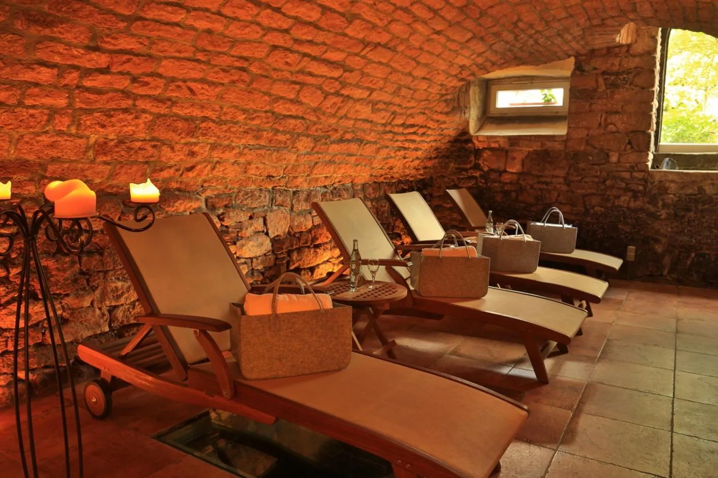 Sauna in Landidyll Hotel Klostermühle