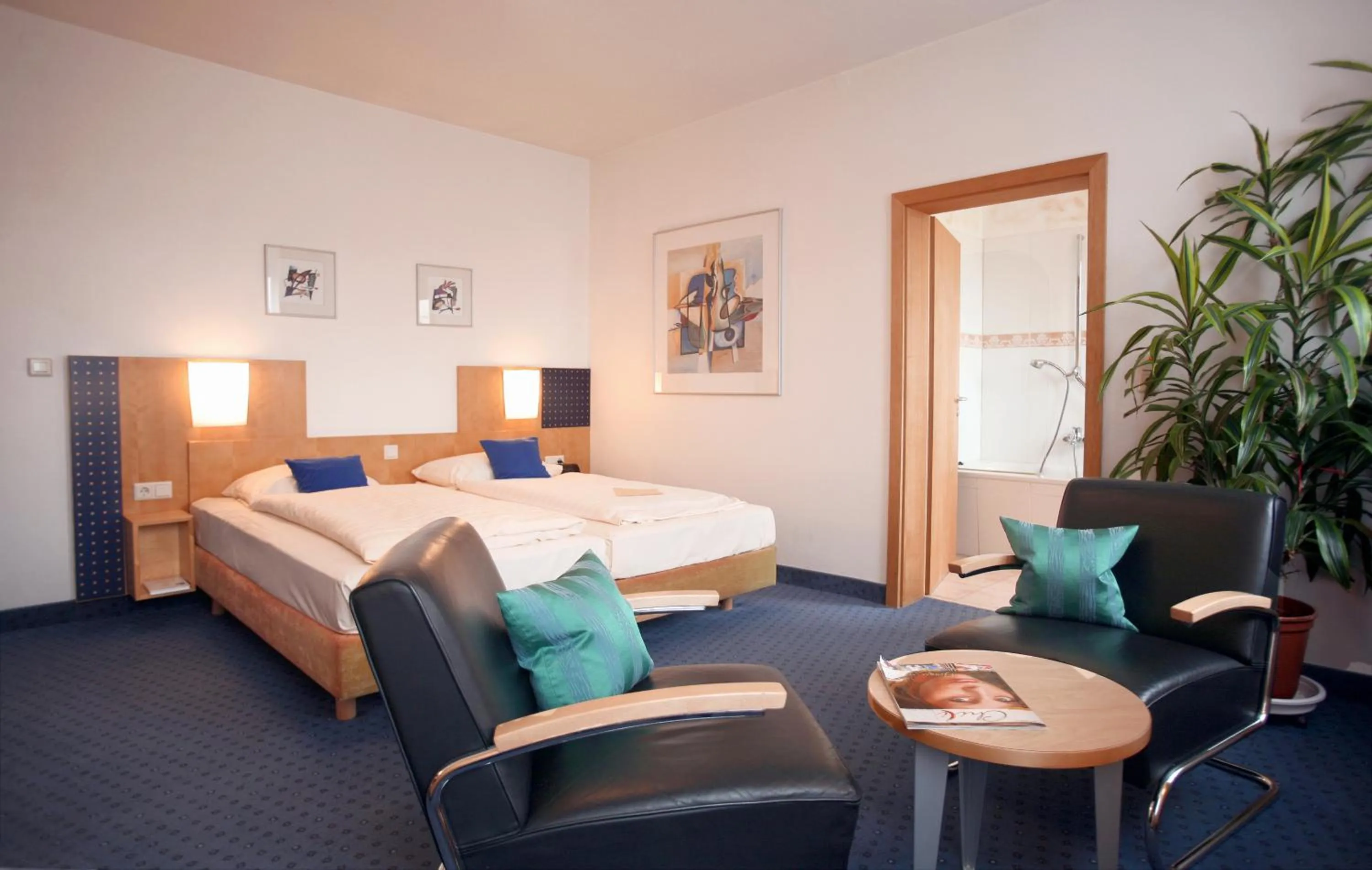 Photo of the whole room, Bed in Landidyll Hotel Klostermühle