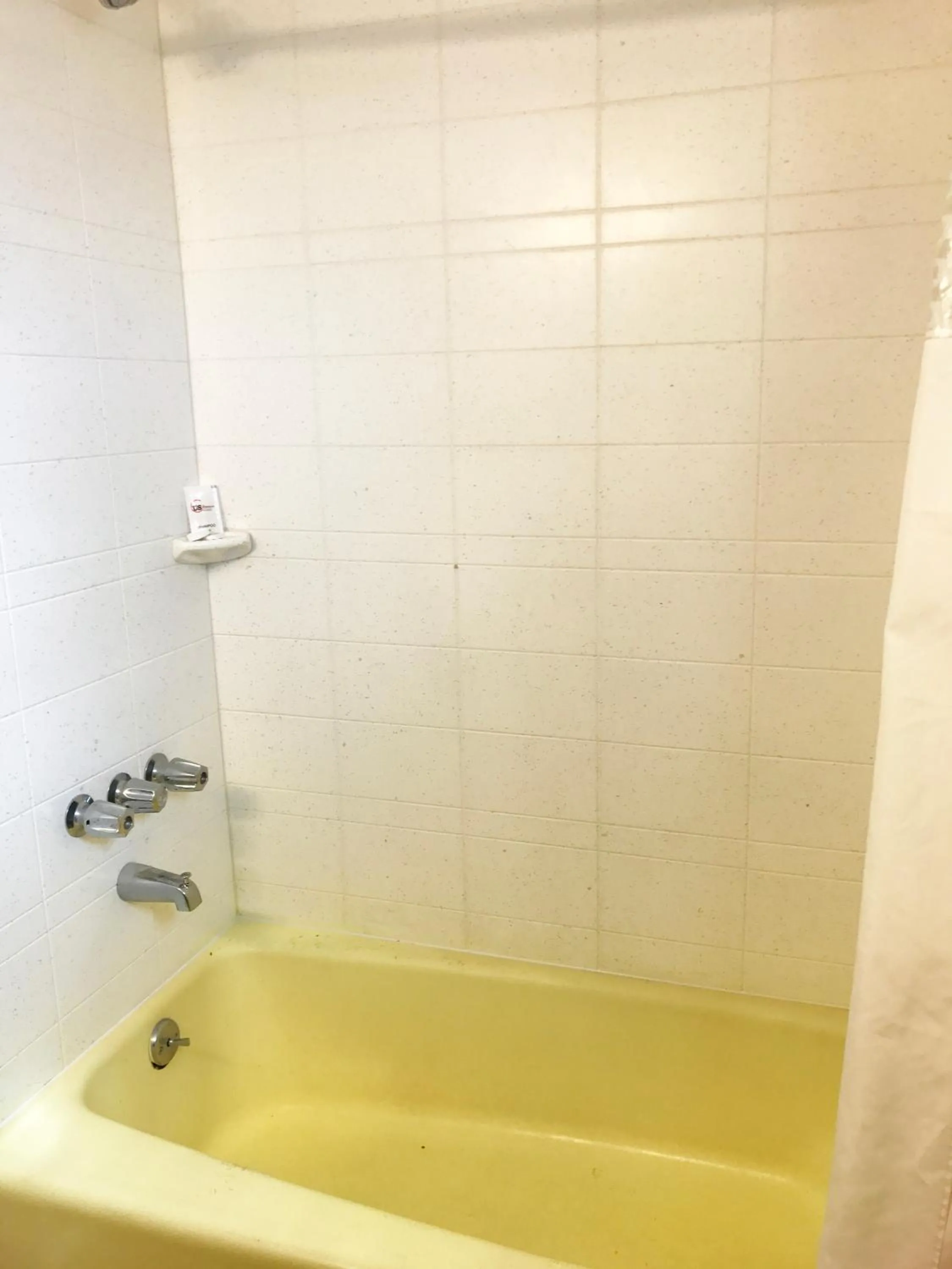 Shower in Skyview Manor Motel