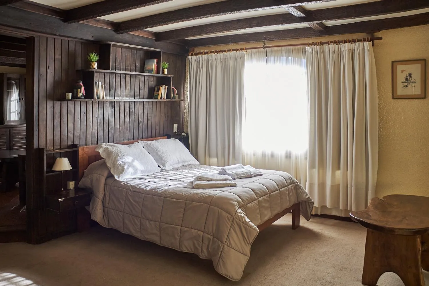 Bed in Hostería La Posta Del Cazador