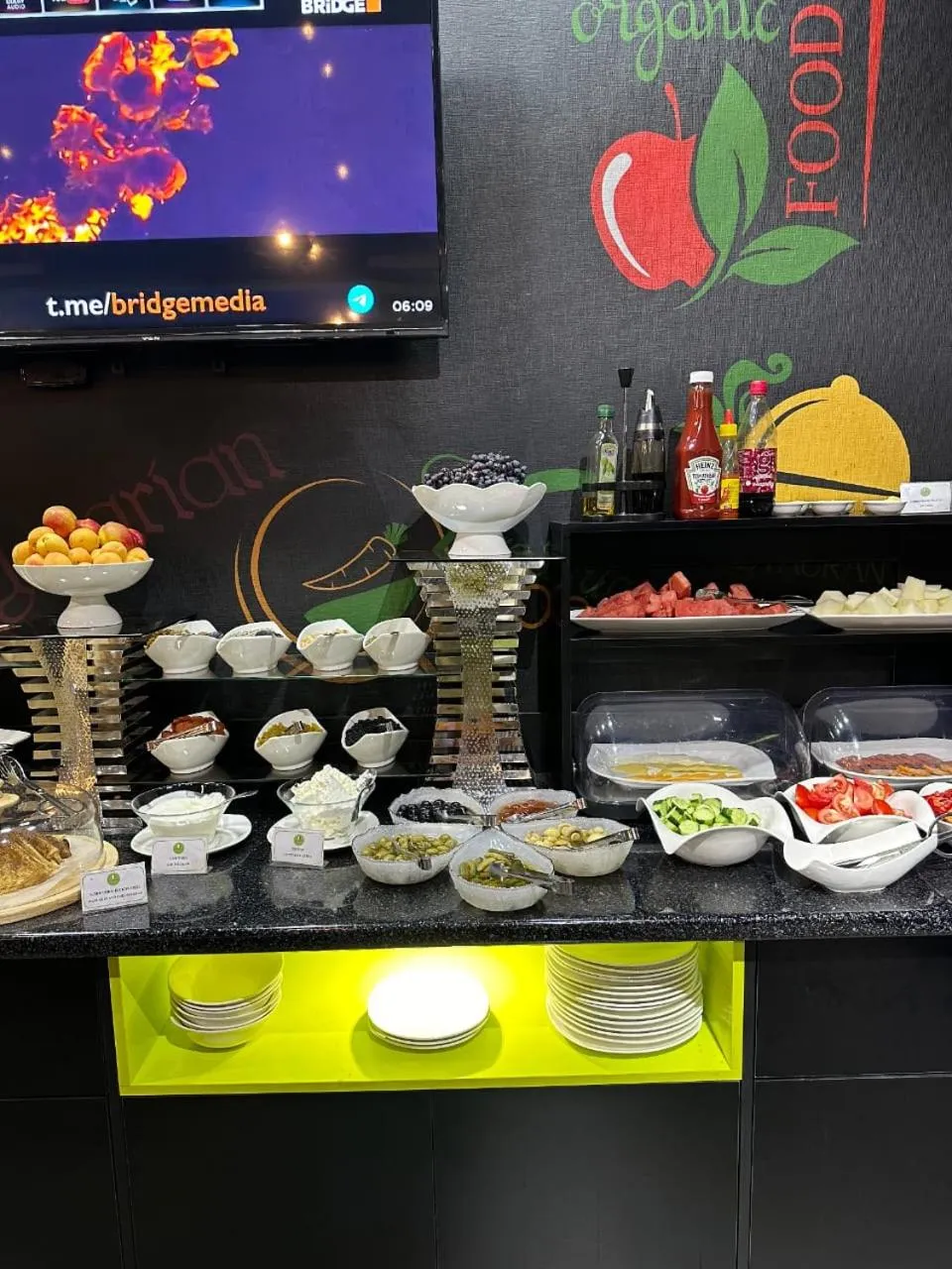 Buffet breakfast in Art Hotel Bishkek