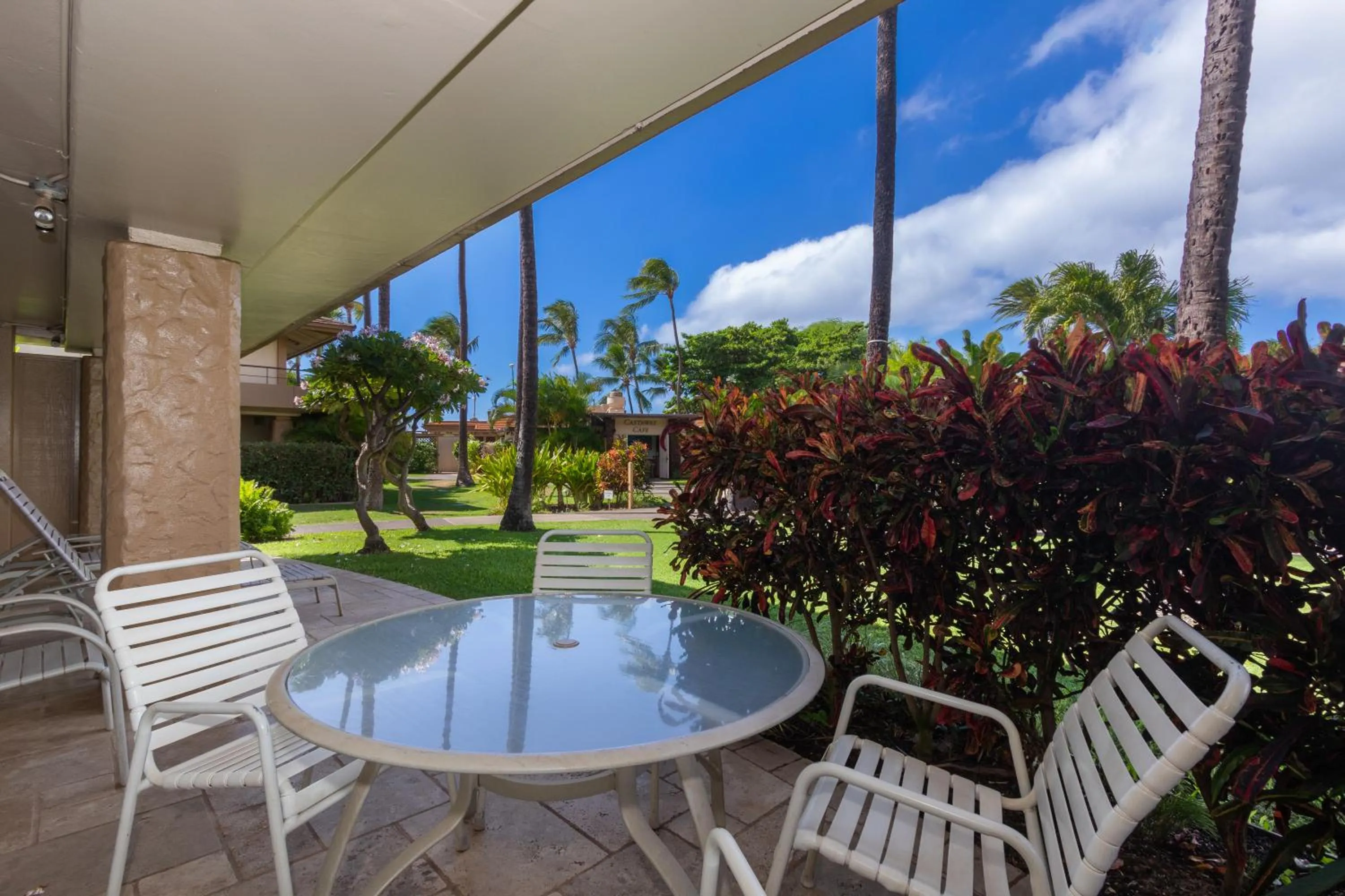 Patio in Aston Maui Kaanapali Villas