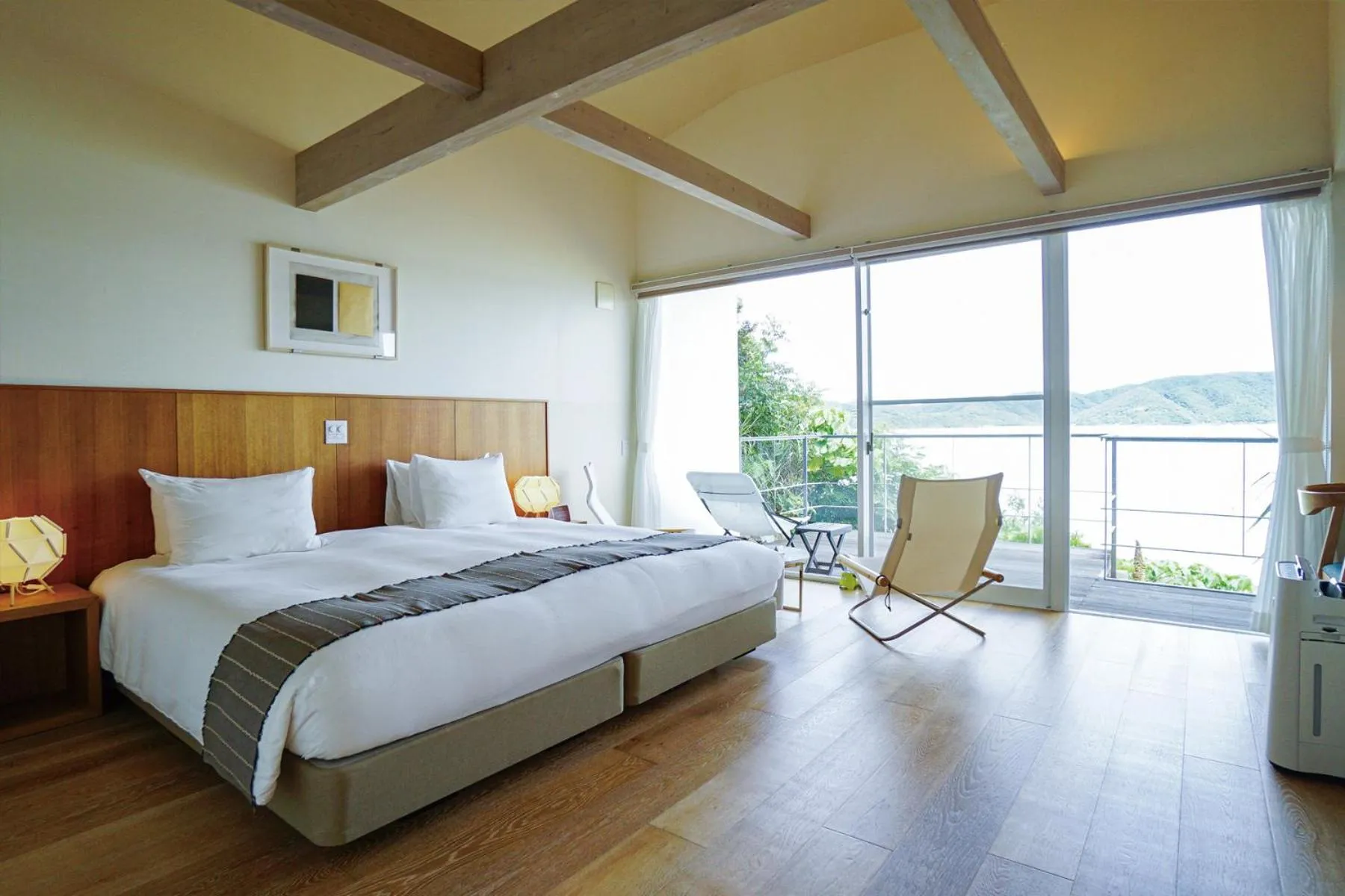 Sea view, Bed in Miru Amami