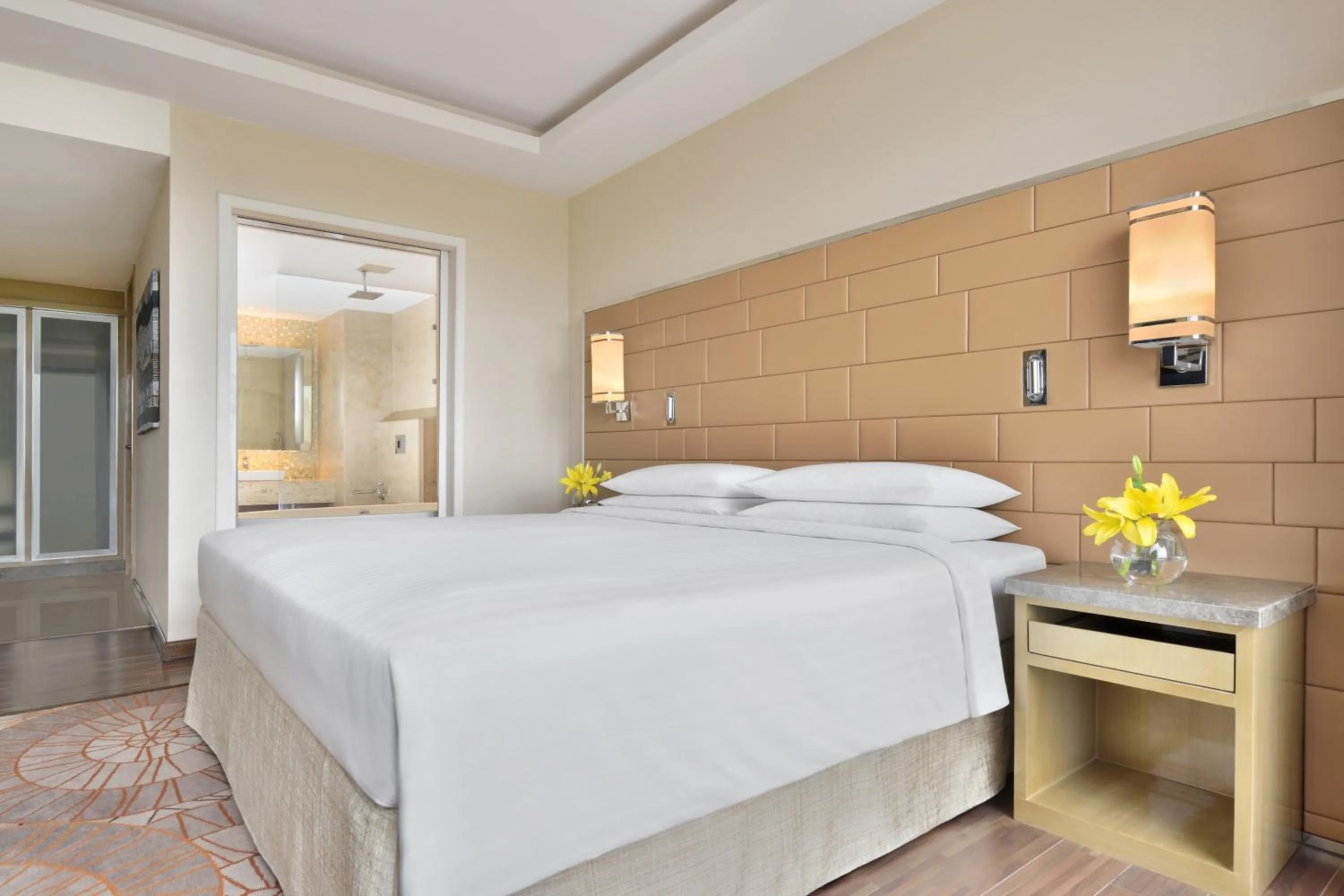 Photo of the whole room, Bed in Courtyard by Marriott Bengaluru Hebbal