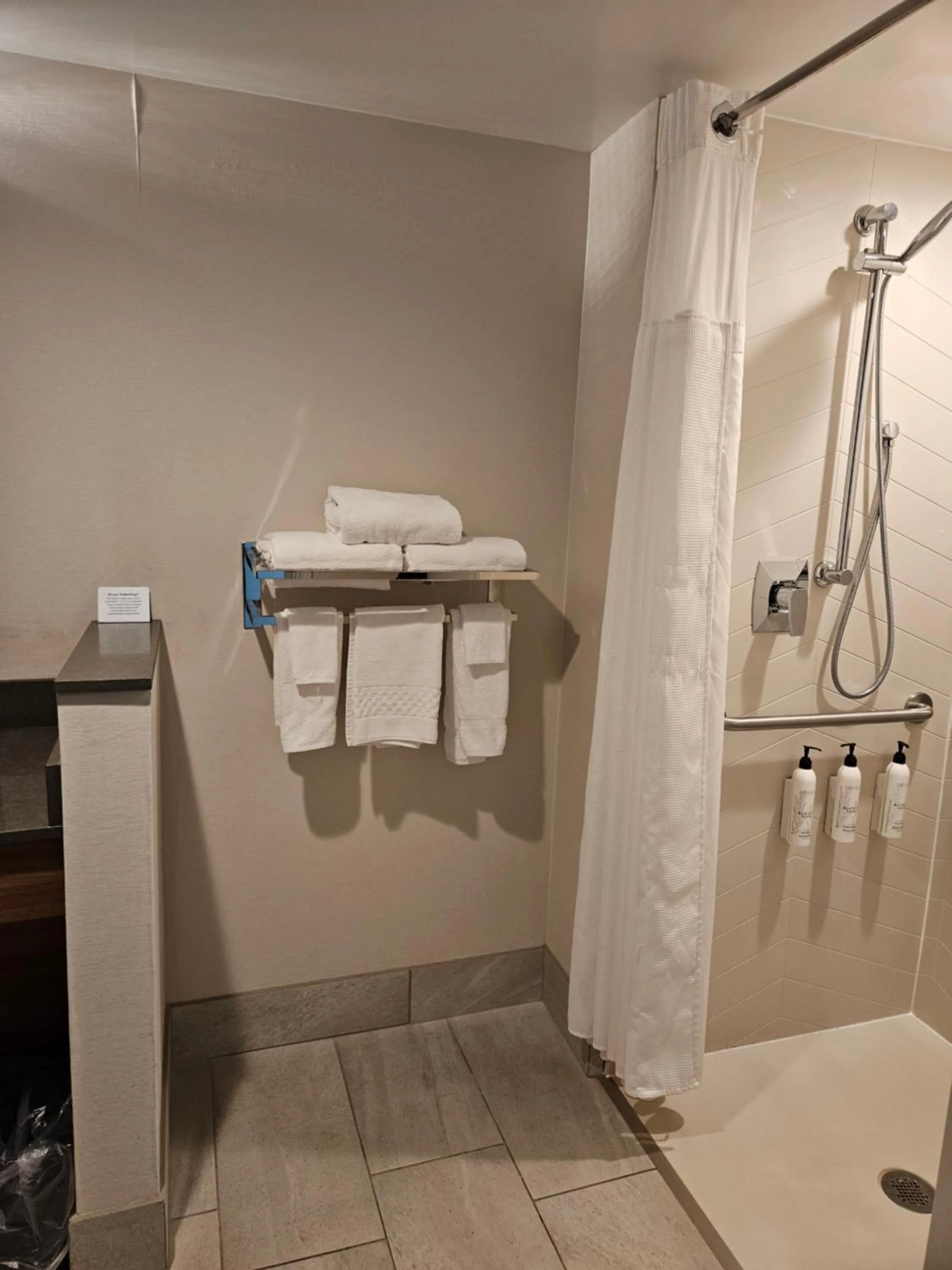 Shower in Fairfield Inn & Suites by Marriott Athens