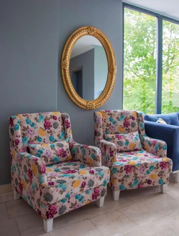 Seating area in Room Room Motel