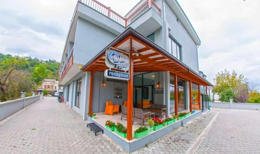 Property building in Room Room Motel