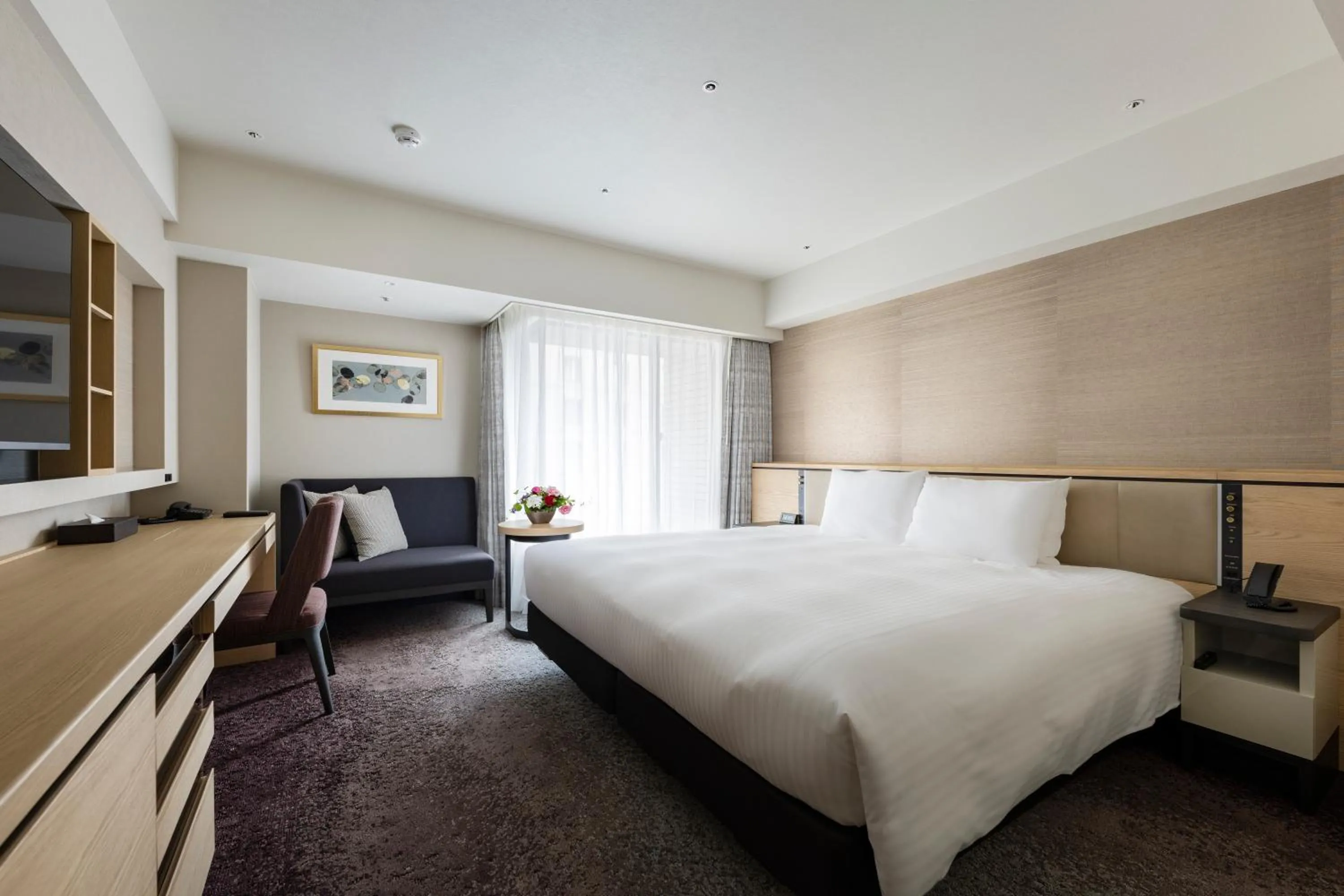 Bed in Hotel Nikko Fukuoka