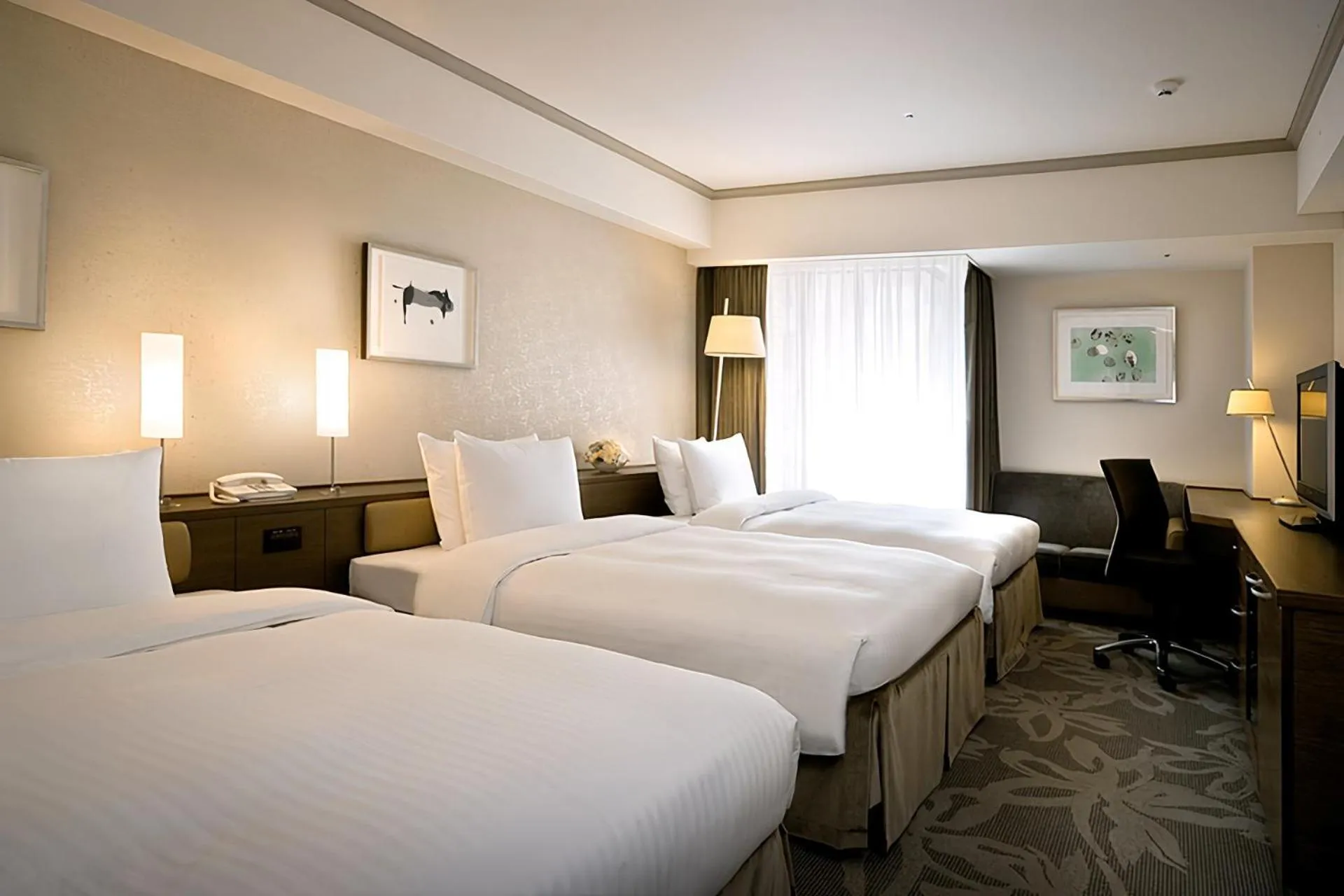 Photo of the whole room, Bed in Hotel Nikko Fukuoka