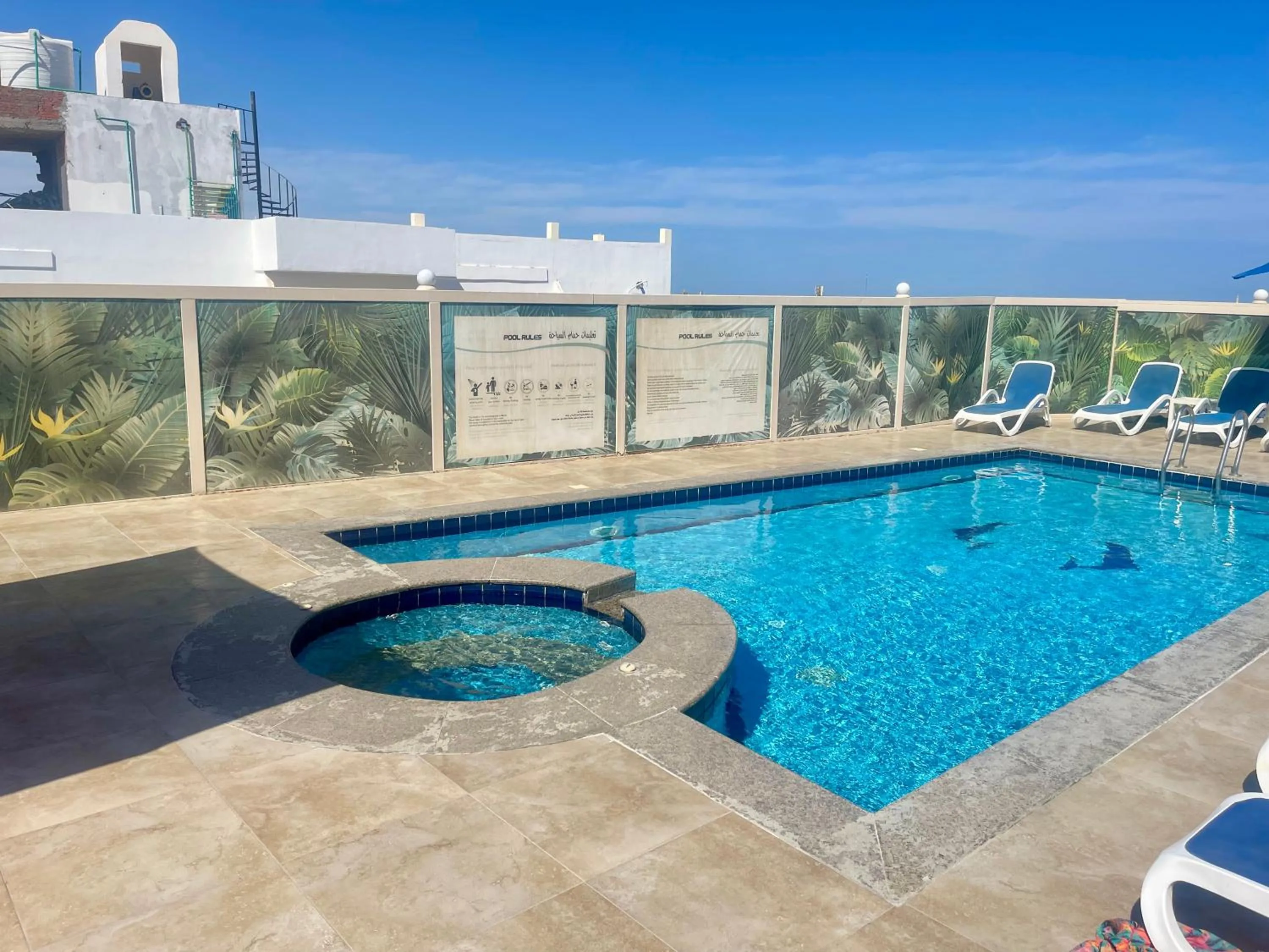 Swimming pool in Lilly Apartments