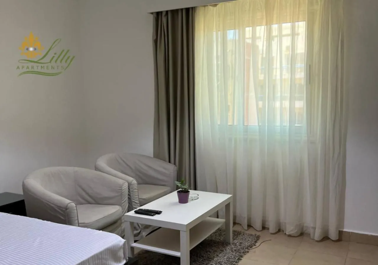 Seating area in Lilly Apartments