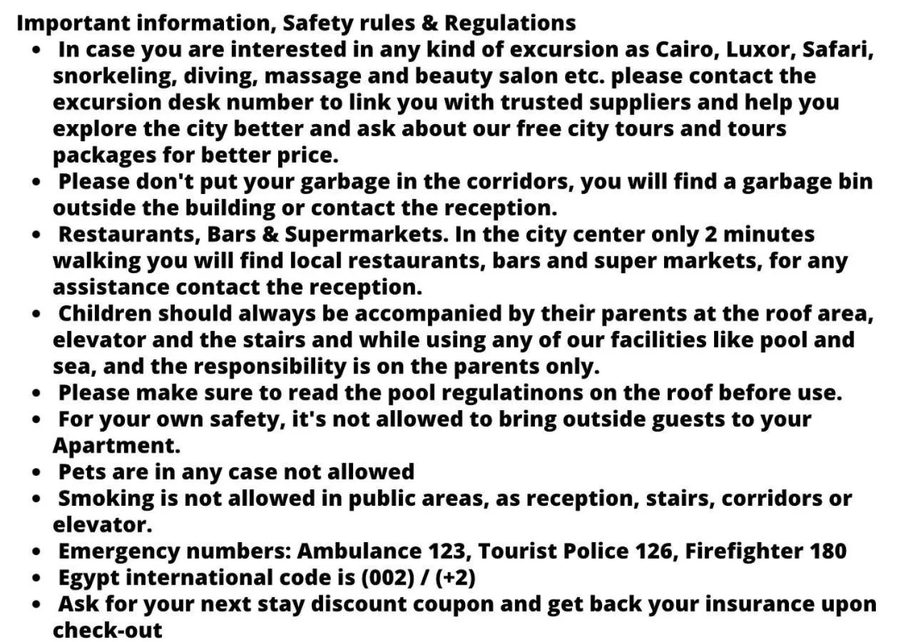 Text overlay in Lilly Apartments