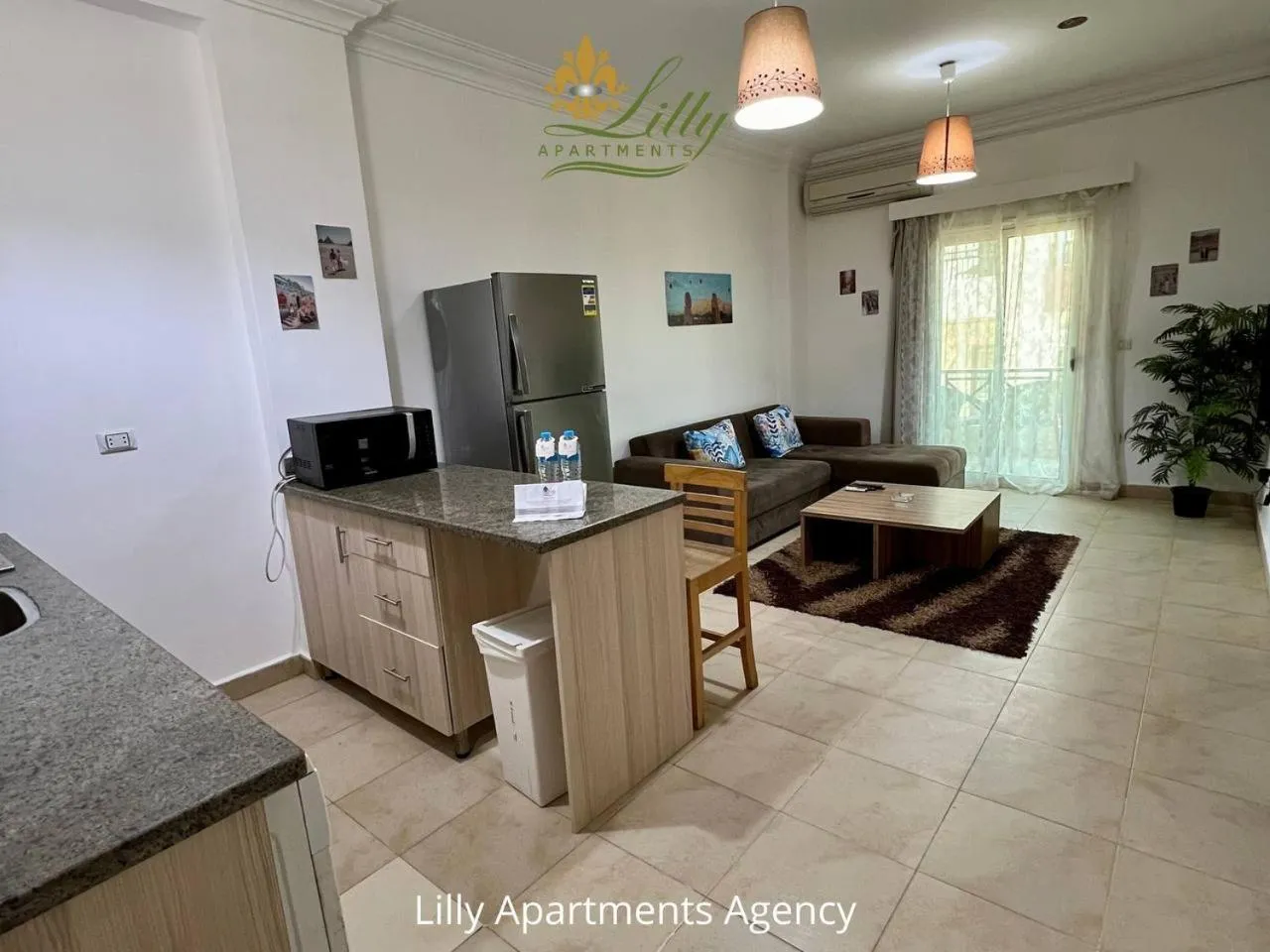Living room in Lilly Apartments