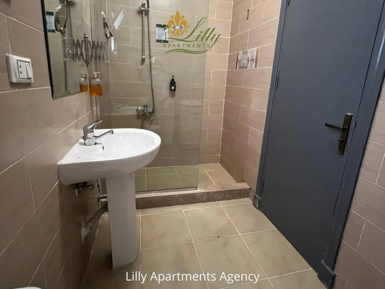 Shower in Lilly Apartments