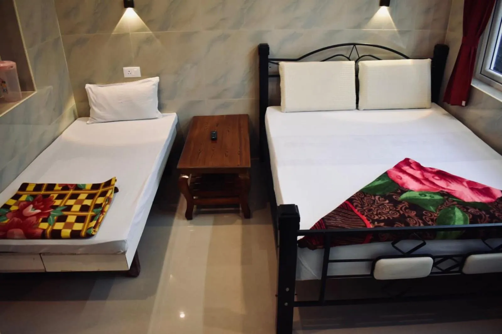 Photo of the whole room, Bed in Sri Nandha Luxury Comforts